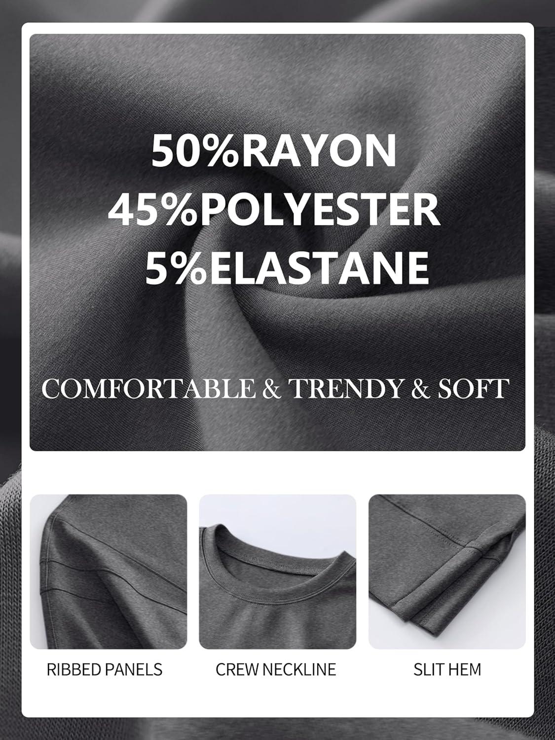 imageANRABESS Womens 2 Piece Outfits Lounge Sets Cropped Sweatshirt Joggers Fashion Sweatsuit Sweat Set 2025 Winter Travel OutfitsDark Grey