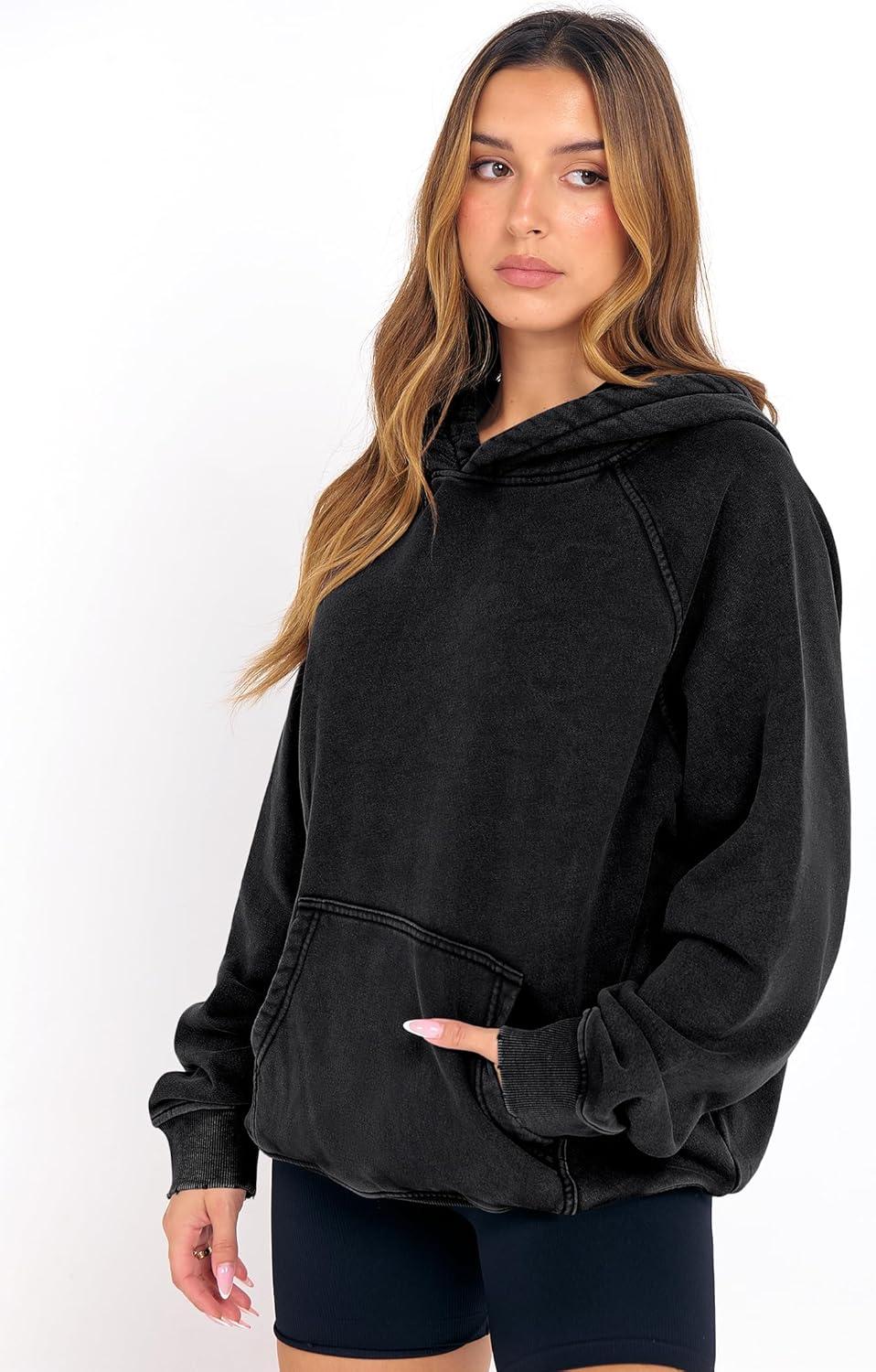 imageANRABESS Womens Acid Wash Hoodie Oversized Long Sleeve 2025 Fall Fashion SweatshirtsBlack