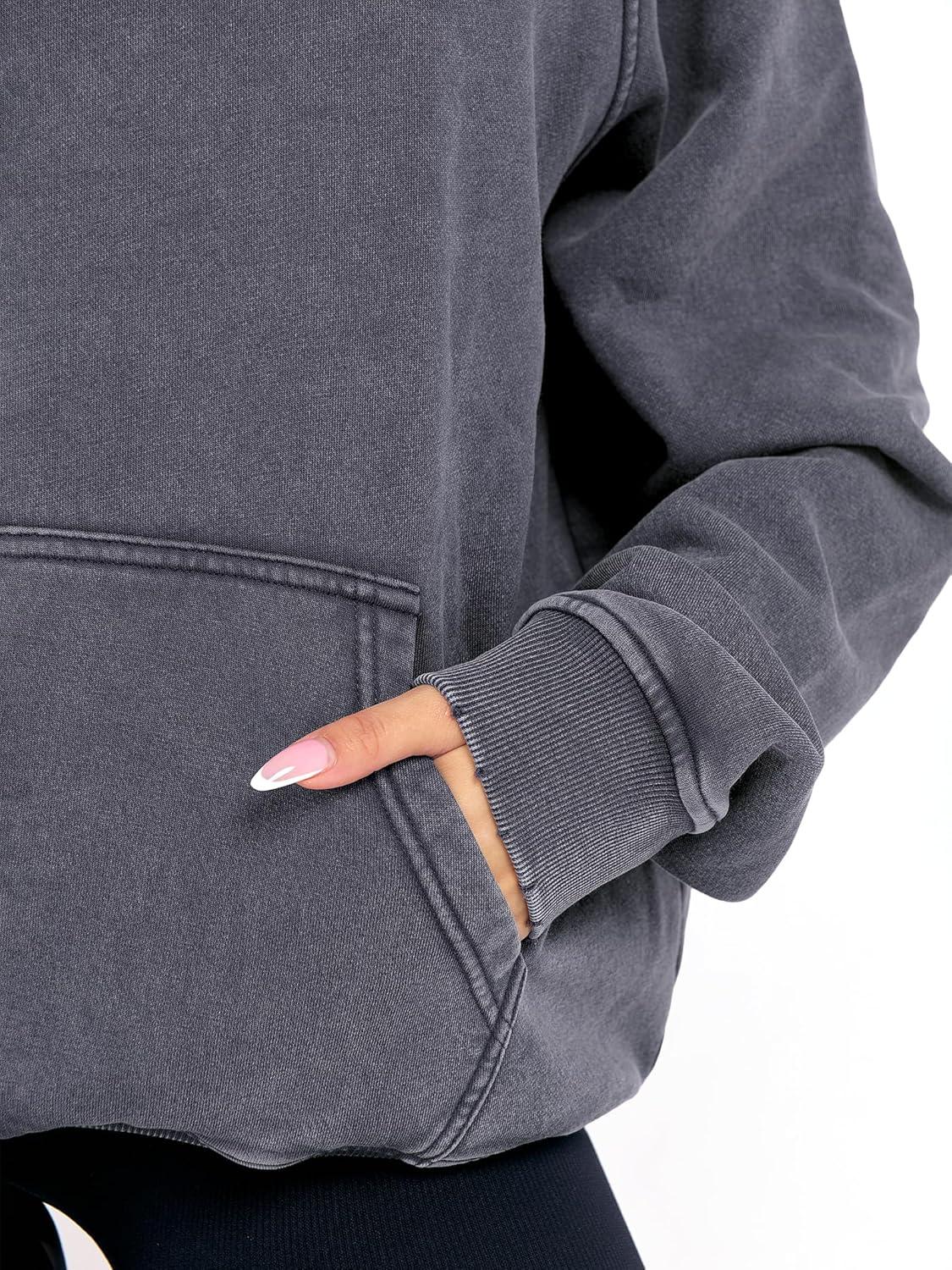 imageANRABESS Womens Acid Wash Hoodie Oversized Long Sleeve 2025 Fall Fashion SweatshirtsDeep Grey