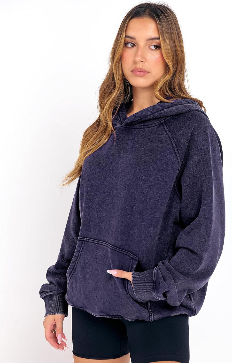 imageANRABESS Womens Acid Wash Hoodie Oversized Long Sleeve 2025 Fall Fashion SweatshirtsNavy Blue
