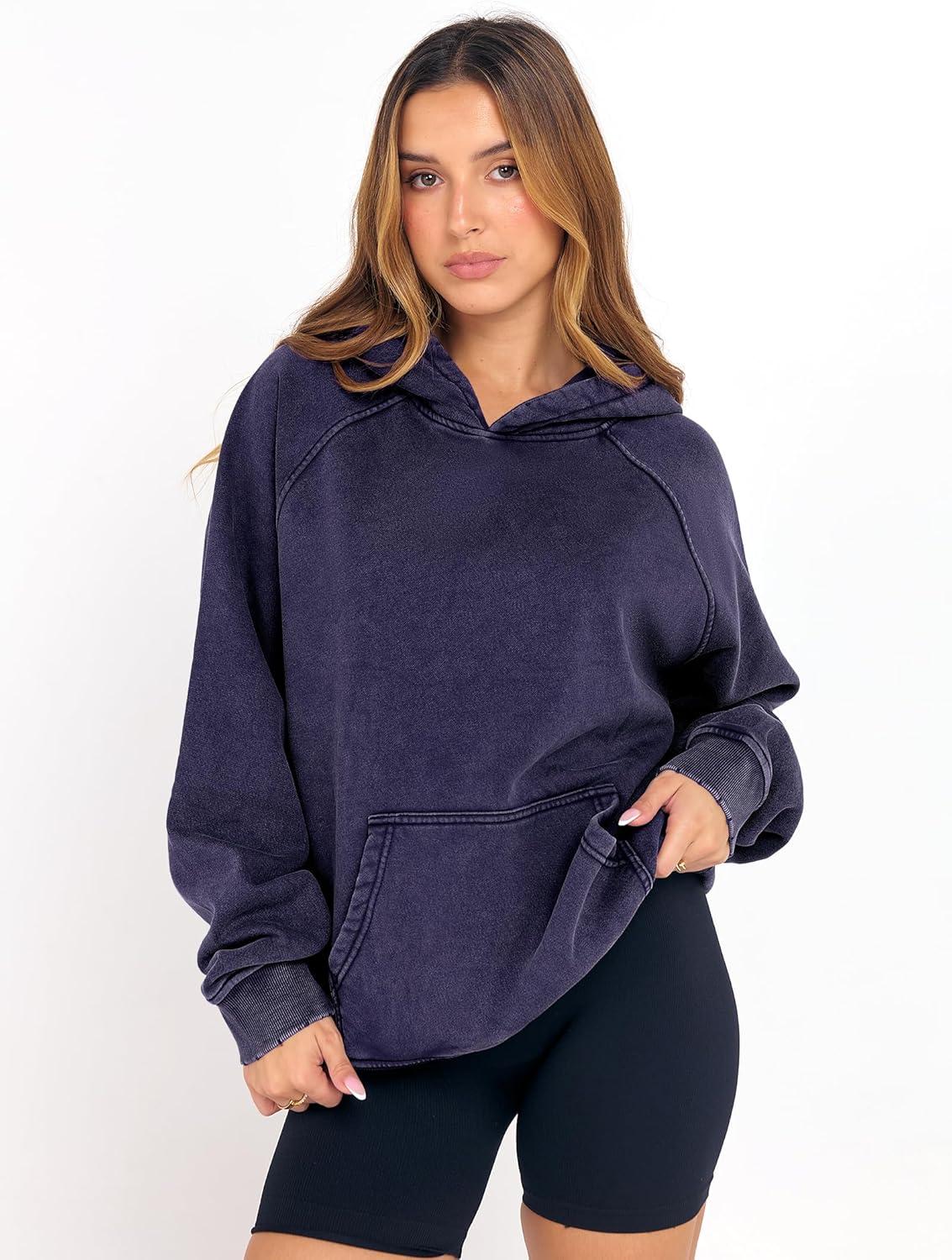 imageANRABESS Womens Acid Wash Hoodie Oversized Long Sleeve 2025 Fall Fashion SweatshirtsNavy Blue