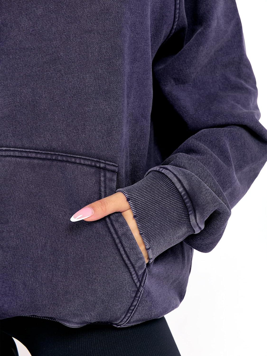 imageANRABESS Womens Acid Wash Hoodie Oversized Long Sleeve 2025 Fall Fashion SweatshirtsNavy Blue