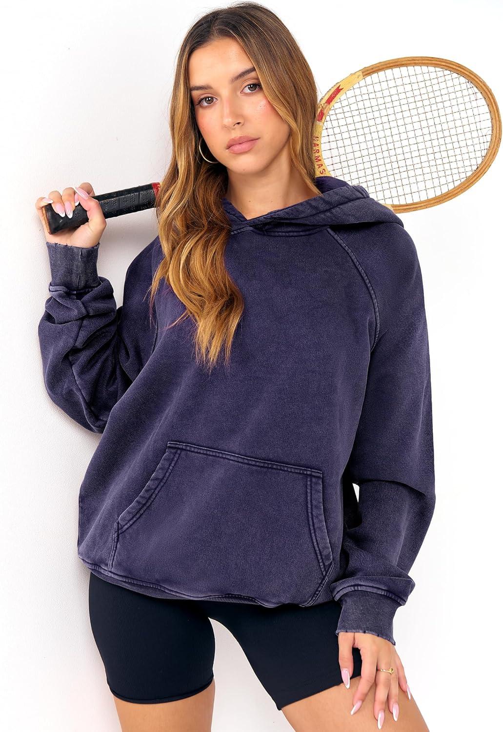 imageANRABESS Womens Acid Wash Hoodie Oversized Long Sleeve 2025 Fall Fashion SweatshirtsNavy Blue