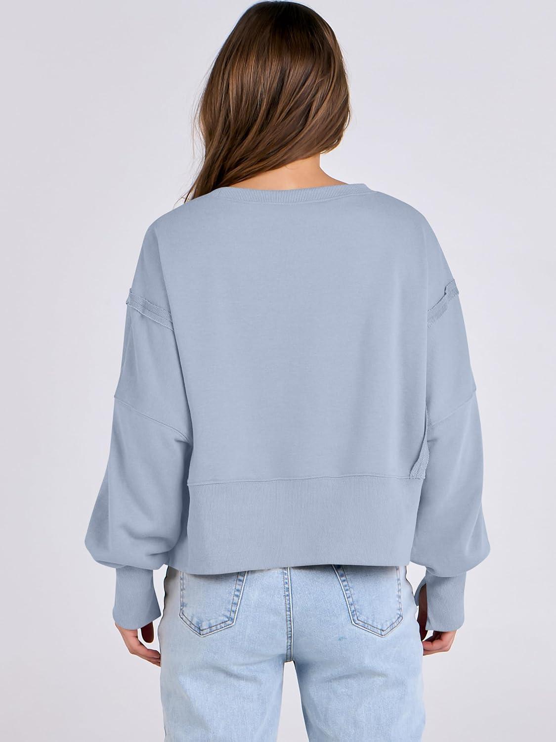 imageANRABESS Womens Cropped Sweatshirts Oversized Crewneck Long Sleeve Tops 2025 Fall Winter Loose Pullover Teen Girls ClothesLight Blue