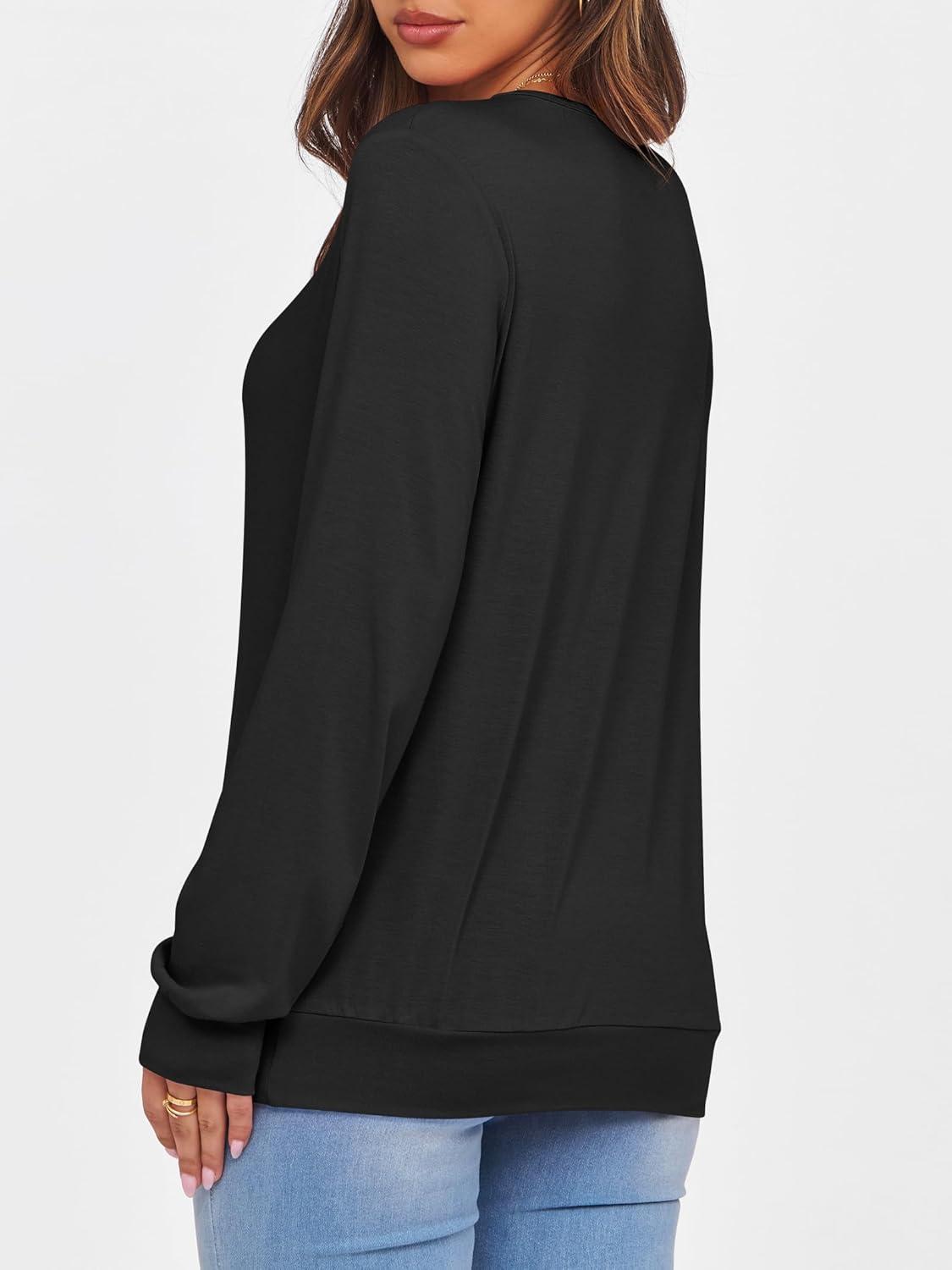 imageANRABESS Womens Long Sleeve Shirts Casual Loose V Neck Basic Tees Tops 2025 Fall TShirt OutfitsBlack