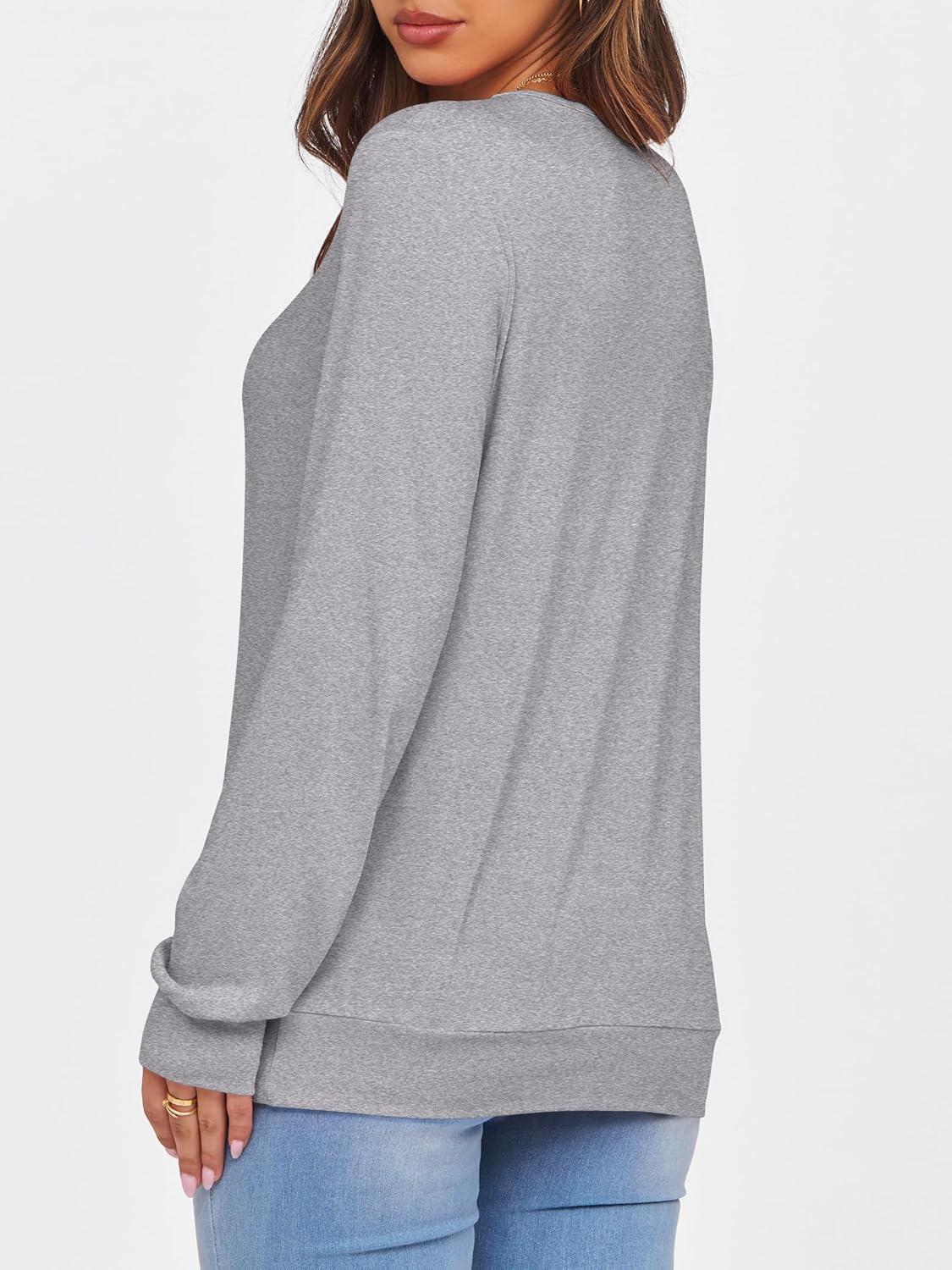 imageANRABESS Womens Long Sleeve Shirts Casual Loose V Neck Basic Tees Tops 2025 Fall TShirt OutfitsLight Grey