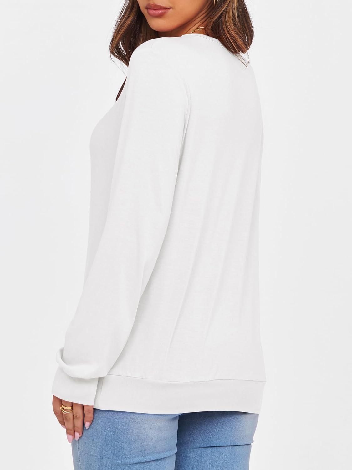 imageANRABESS Womens Long Sleeve Shirts Casual Loose V Neck Basic Tees Tops 2025 Fall TShirt OutfitsWhite