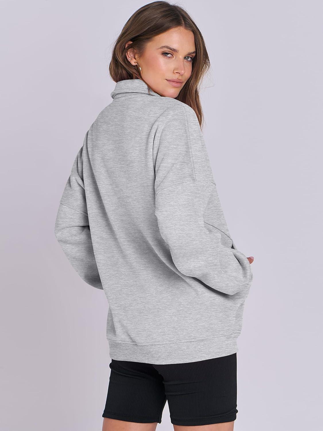 imageANRABESS Womens Oversized Full Zip Up Sweatshirts Jacket 2025 Fall Fleece Long Sleeve Hoodies OutfitsGray