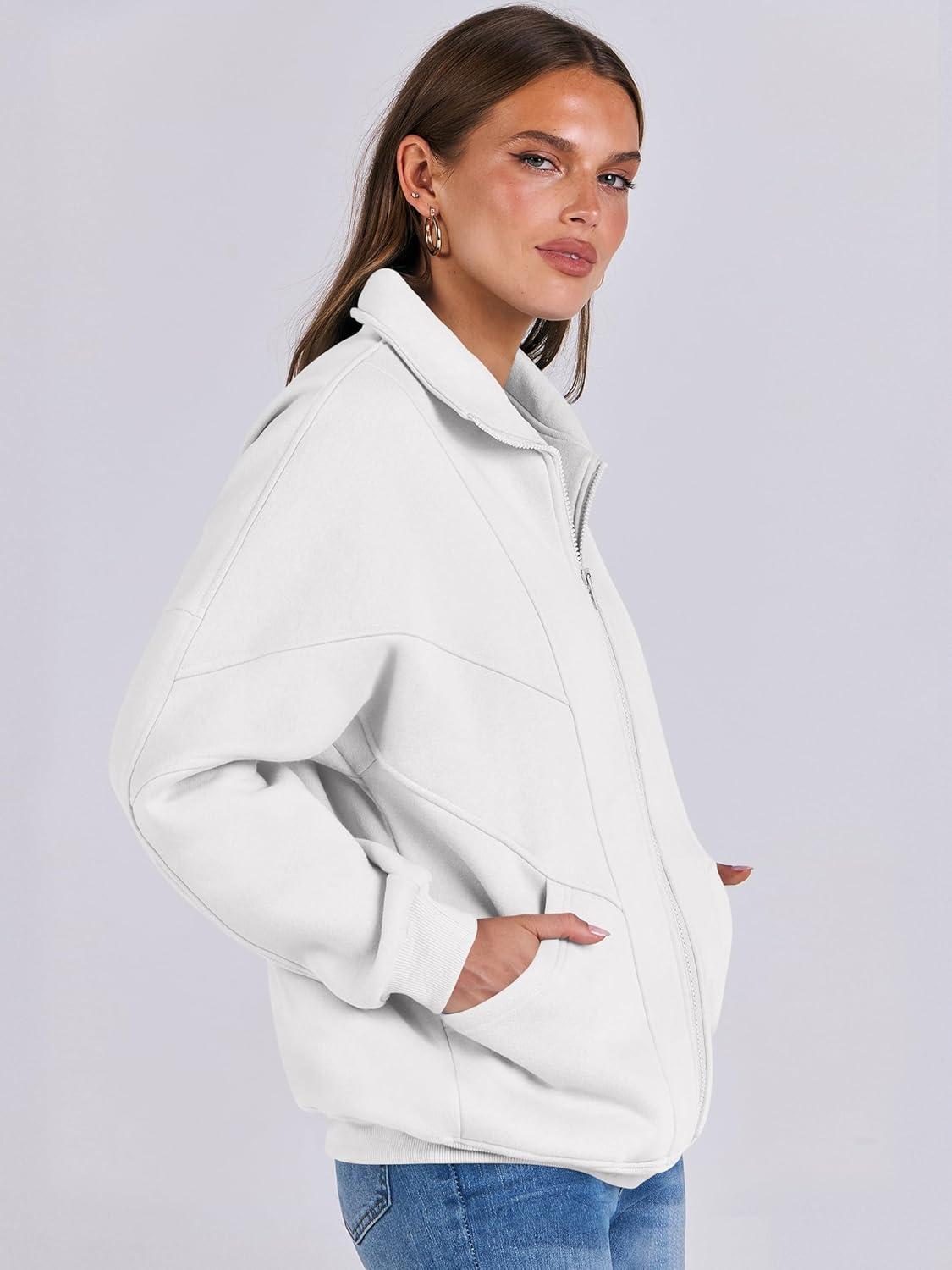 imageANRABESS Womens Oversized Full Zip Up Sweatshirts Jacket 2025 Fall Fleece Long Sleeve Hoodies OutfitsWhite