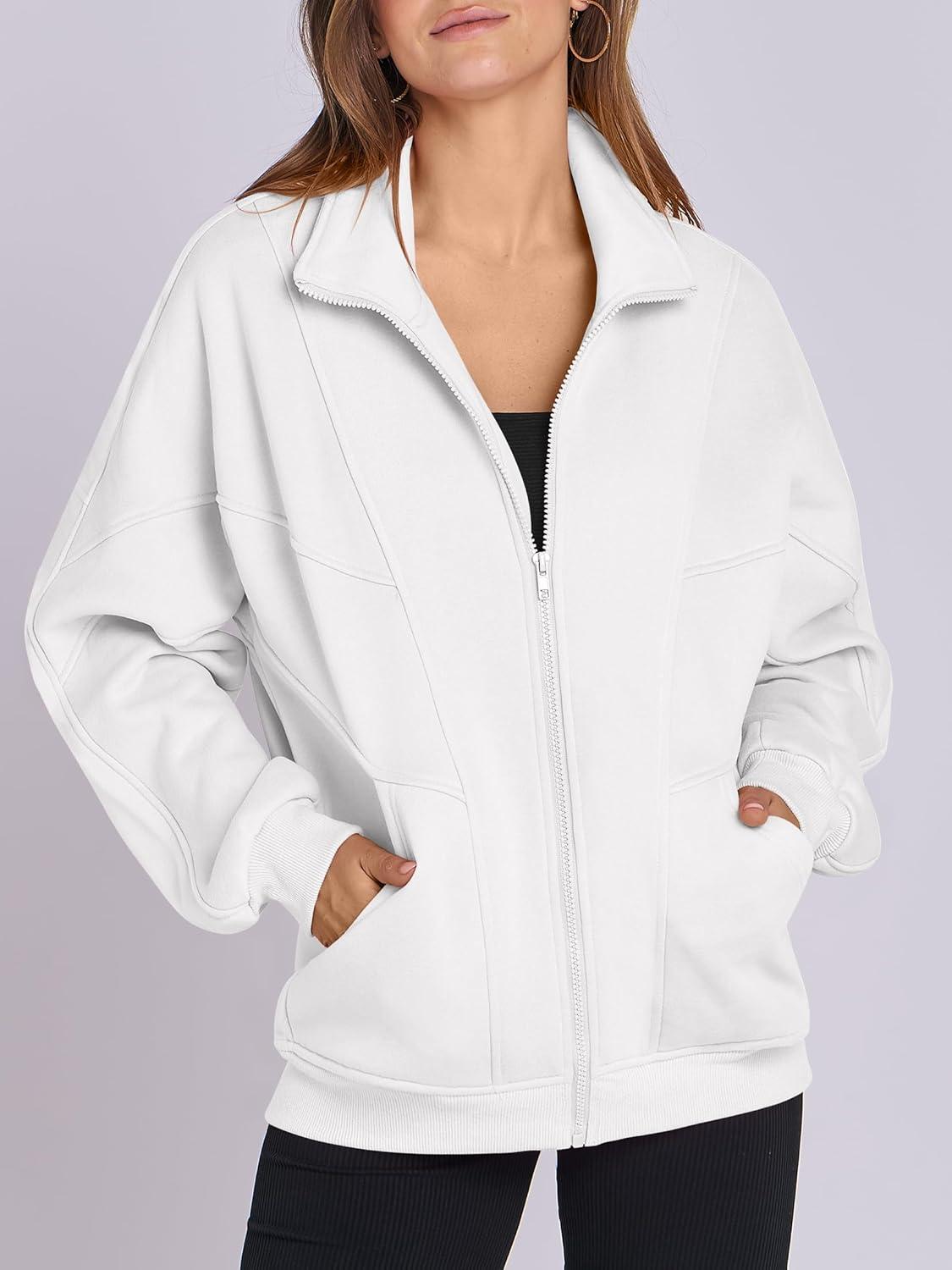 imageANRABESS Womens Oversized Full Zip Up Sweatshirts Jacket 2025 Fall Fleece Long Sleeve Hoodies OutfitsWhite