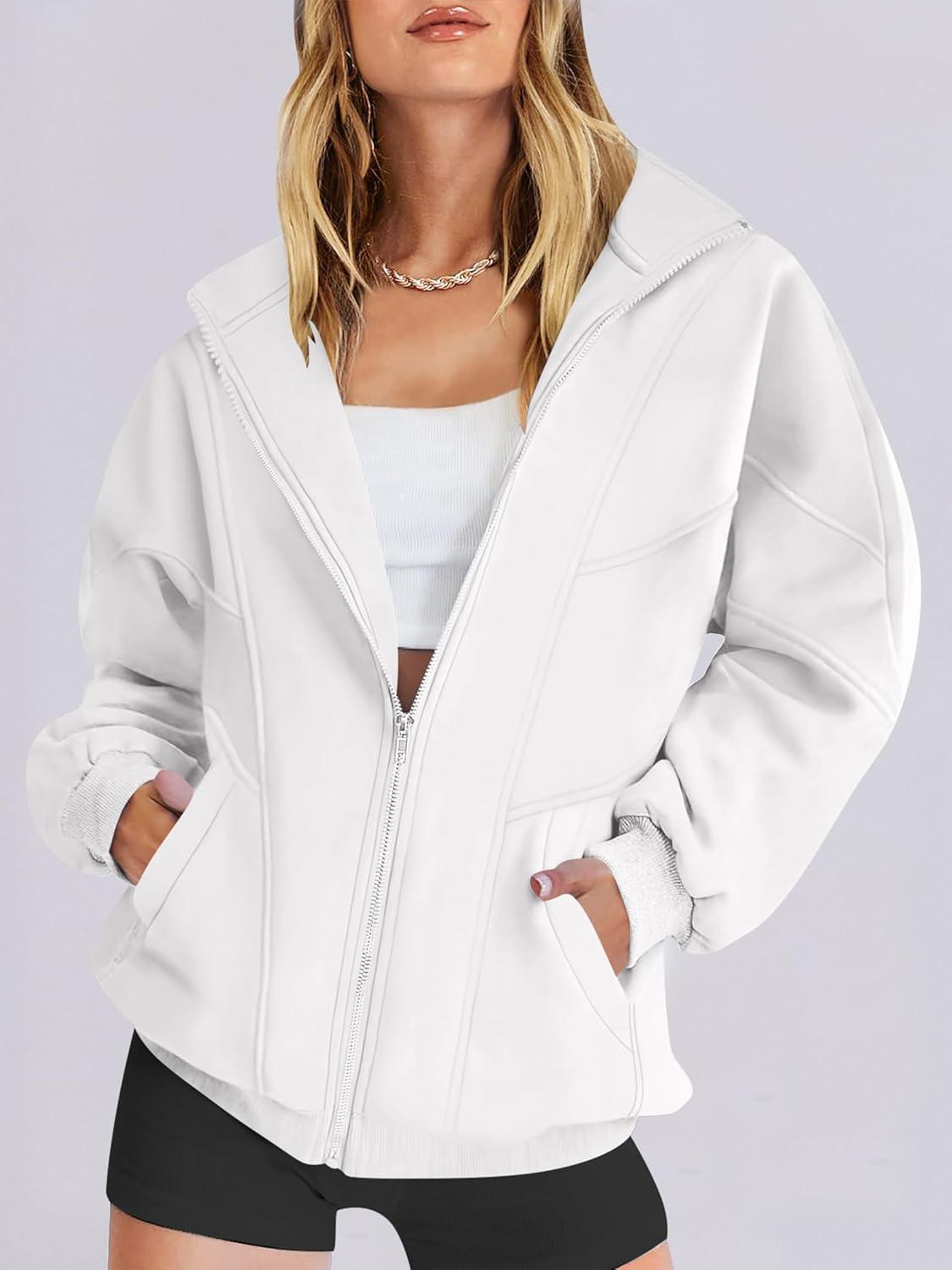 imageANRABESS Womens Oversized Full Zip Up Sweatshirts Jacket 2025 Fall Fleece Long Sleeve Hoodies OutfitsWhite