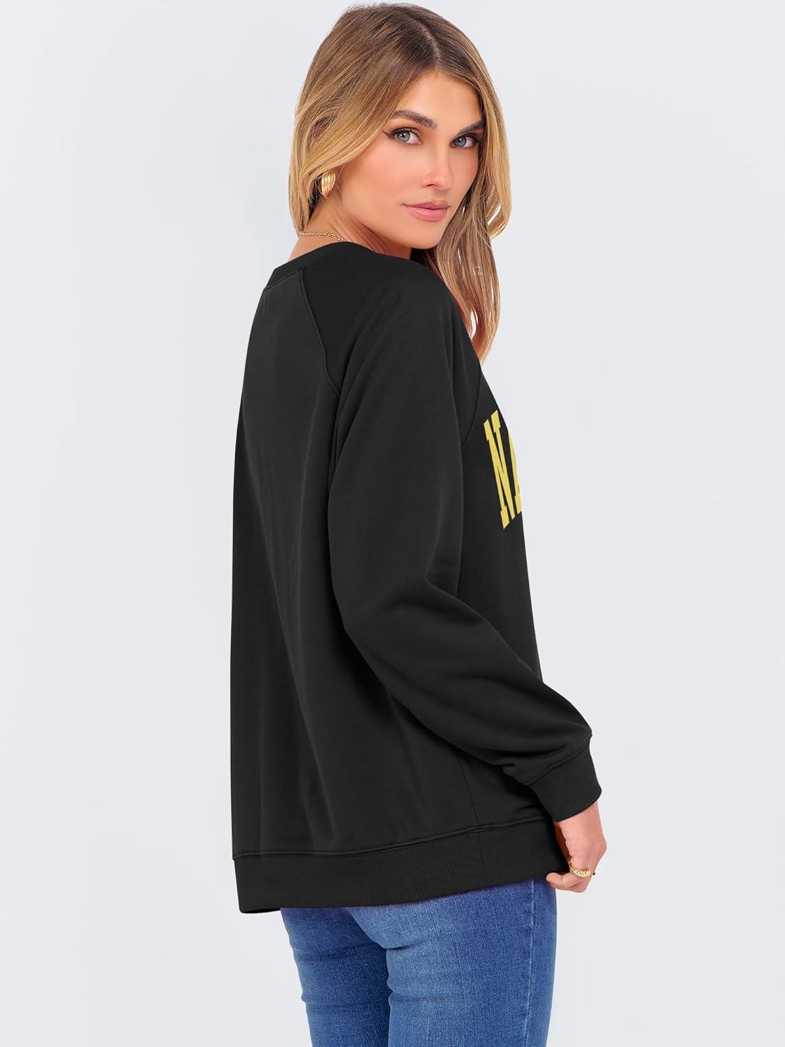 imageANRABESS Womens Oversized Sweatshirts Crewneck Long Sleeve Pullover Hoodies Graphic Cute Teen Girls Clothes 2025 Fall OutfitsBlack Nashville