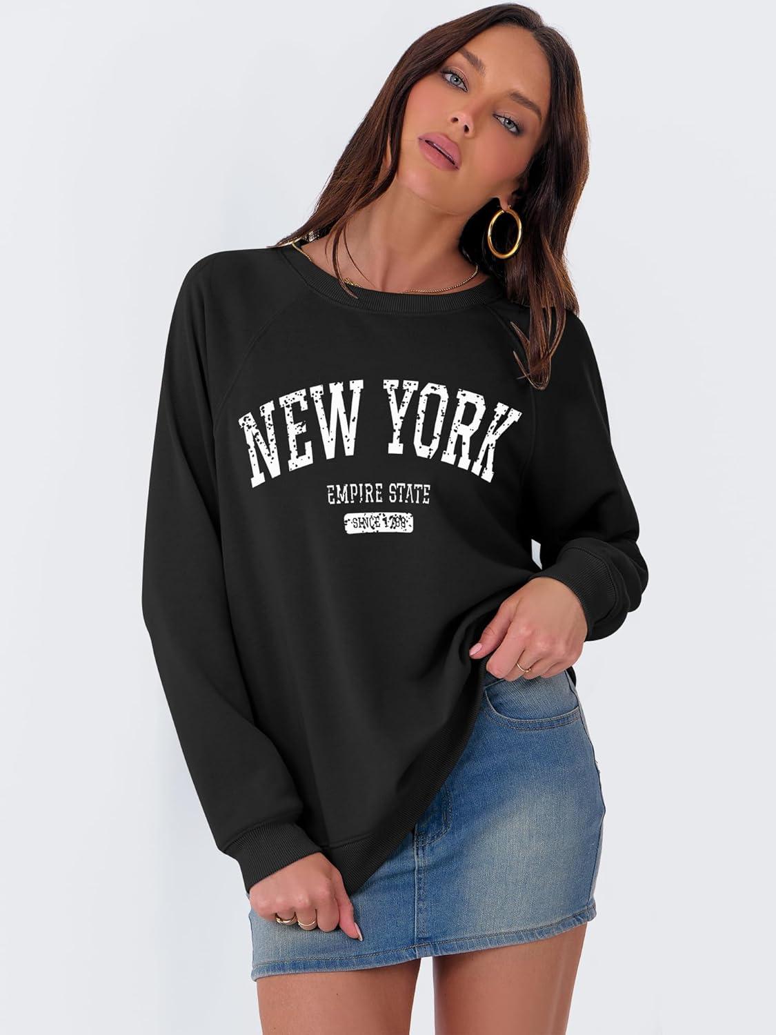 imageANRABESS Womens Oversized Sweatshirts Crewneck Long Sleeve Pullover Hoodies Graphic Cute Teen Girls Clothes 2025 Fall OutfitsBlack New York
