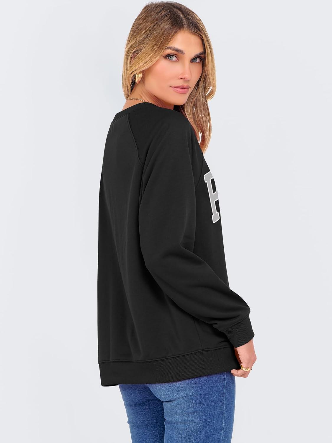 imageANRABESS Womens Oversized Sweatshirts Crewneck Long Sleeve Pullover Hoodies Graphic Cute Teen Girls Clothes 2025 Fall OutfitsBlack Paris