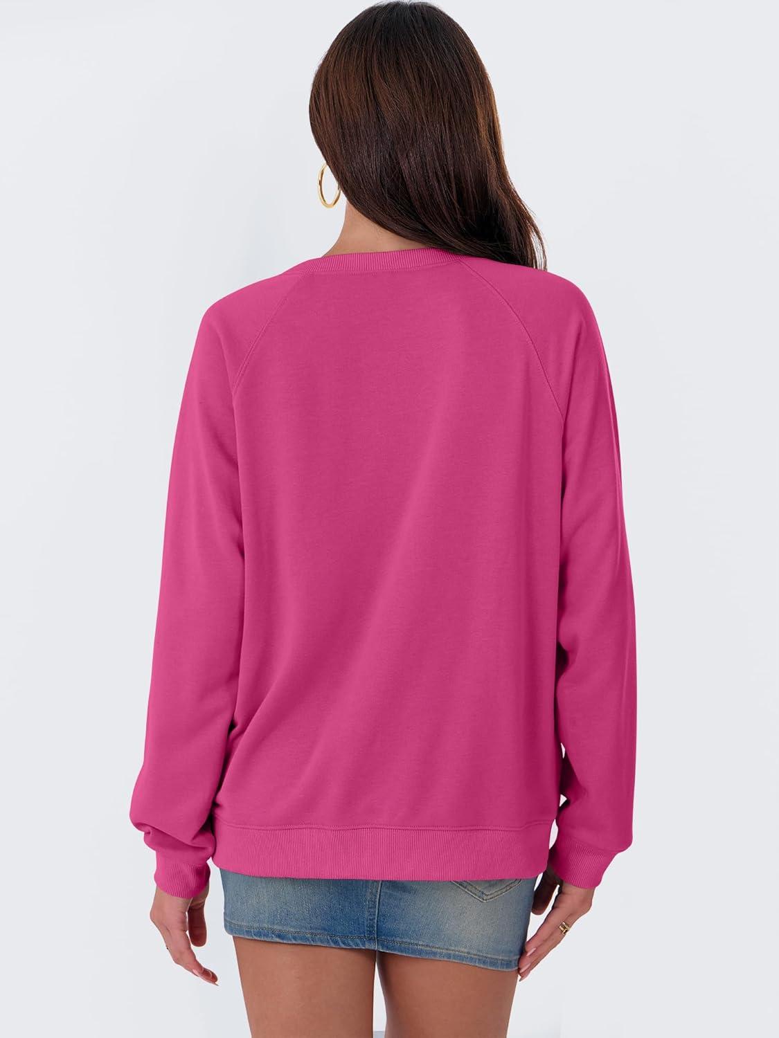 imageANRABESS Womens Oversized Sweatshirts Crewneck Long Sleeve Pullover Hoodies Graphic Cute Teen Girls Clothes 2025 Fall OutfitsHot Pink Charleston