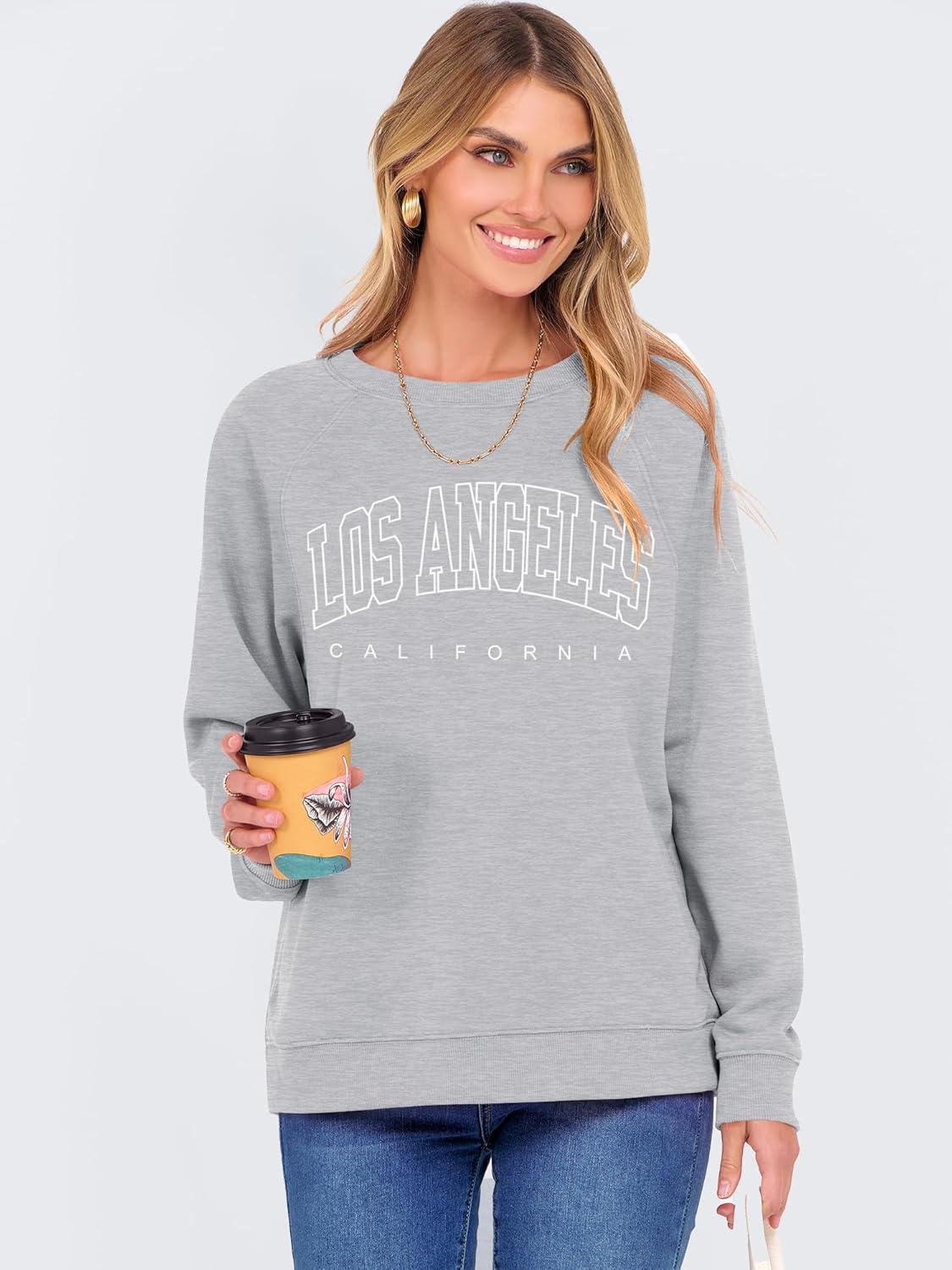 imageANRABESS Womens Oversized Sweatshirts Crewneck Long Sleeve Pullover Hoodies Graphic Cute Teen Girls Clothes 2025 Fall OutfitsLight Grey Los Angeles