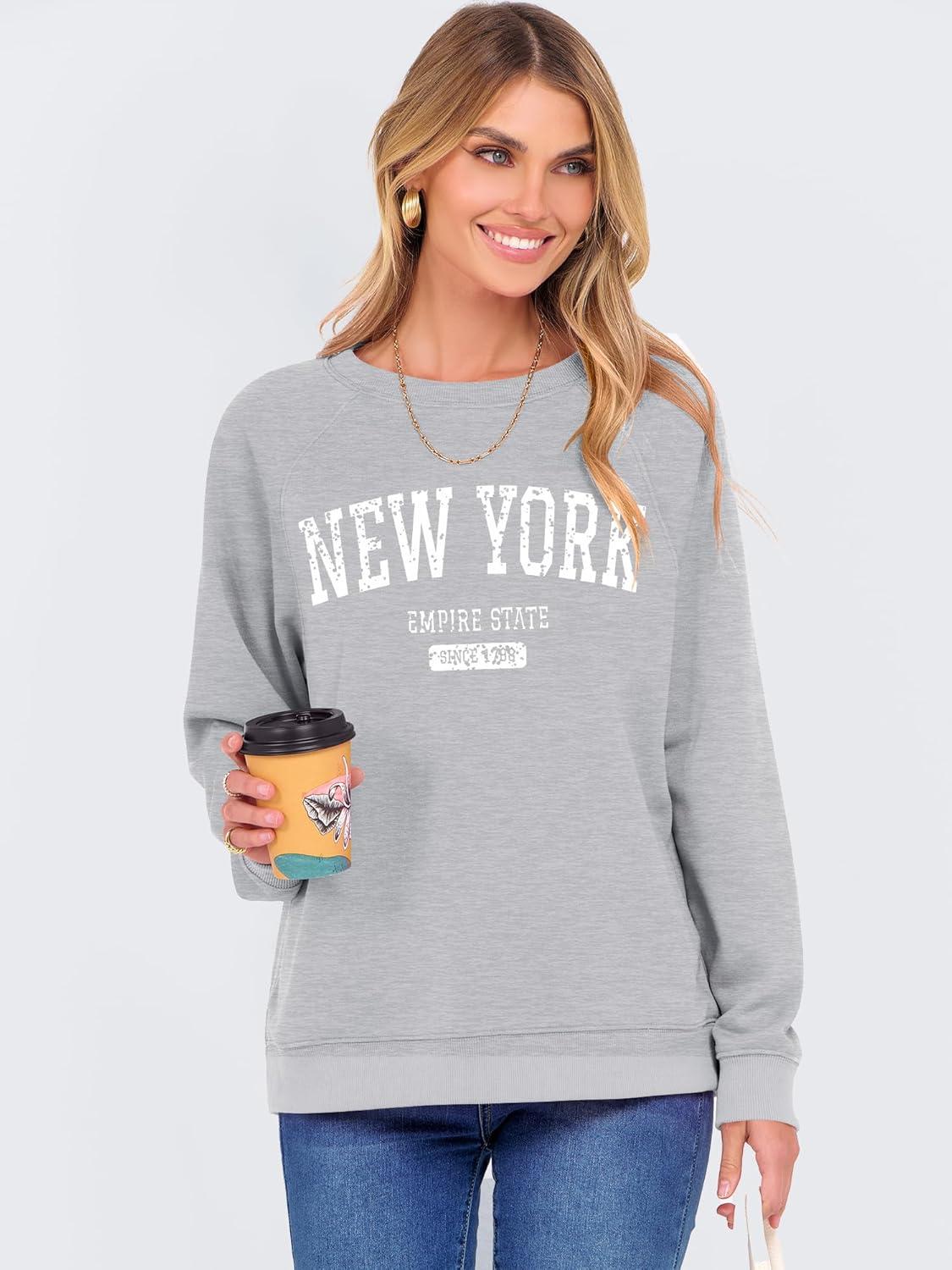 imageANRABESS Womens Oversized Sweatshirts Crewneck Long Sleeve Pullover Hoodies Graphic Cute Teen Girls Clothes 2025 Fall OutfitsLight Grey New York