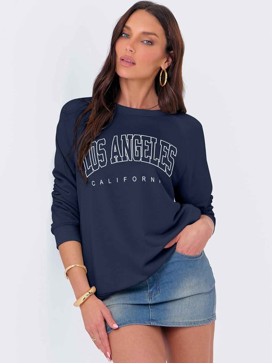imageANRABESS Womens Oversized Sweatshirts Crewneck Long Sleeve Pullover Hoodies Graphic Cute Teen Girls Clothes 2025 Fall OutfitsNavy Blue Los Angeles