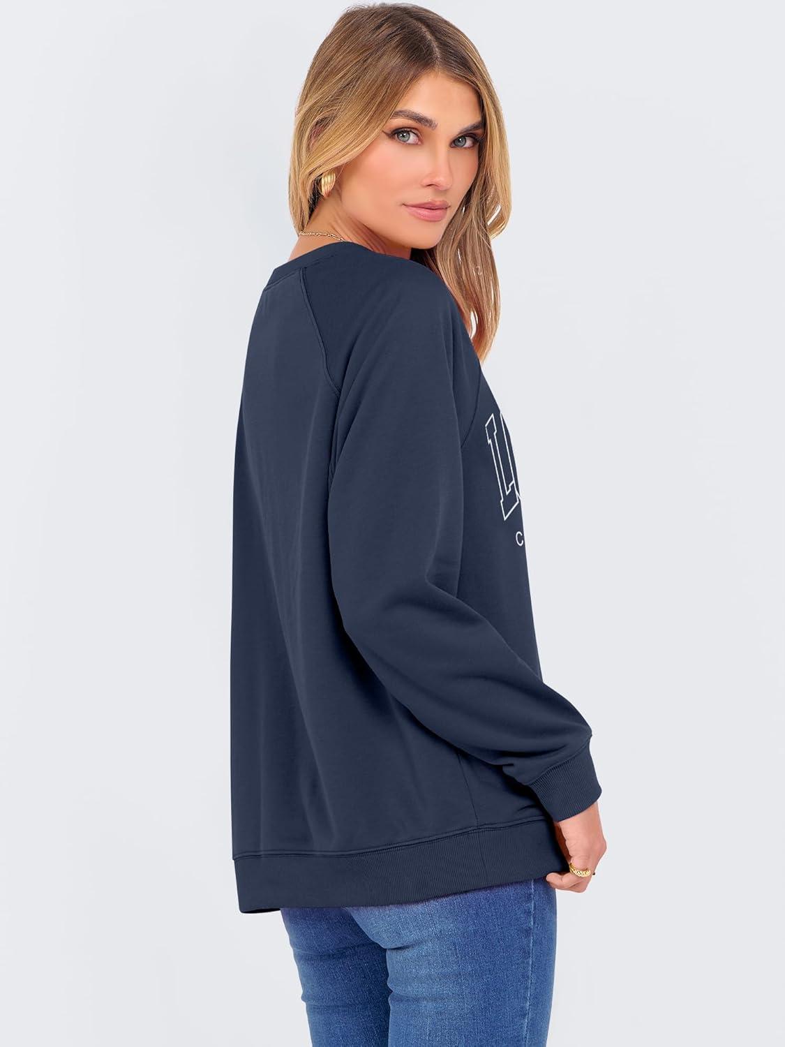 imageANRABESS Womens Oversized Sweatshirts Crewneck Long Sleeve Pullover Hoodies Graphic Cute Teen Girls Clothes 2025 Fall OutfitsNavy Blue Los Angeles