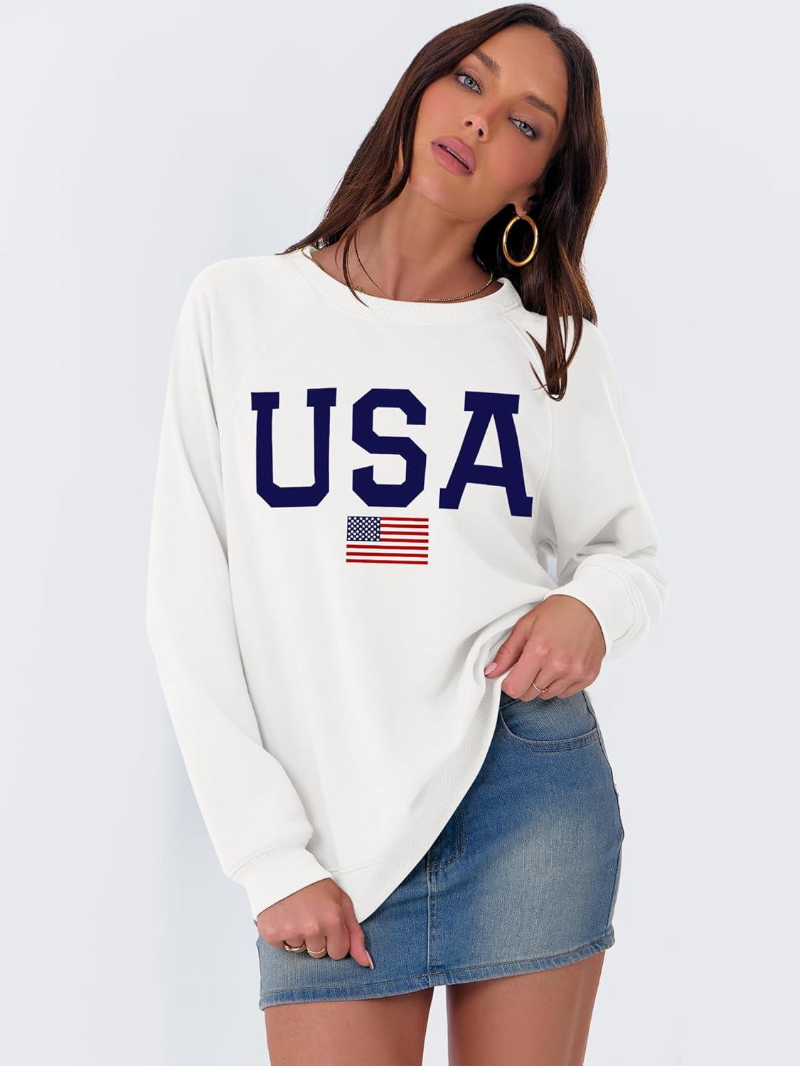 imageANRABESS Womens Oversized Sweatshirts Crewneck Long Sleeve Pullover Hoodies Graphic Cute Teen Girls Clothes 2025 Fall OutfitsWhite Flag