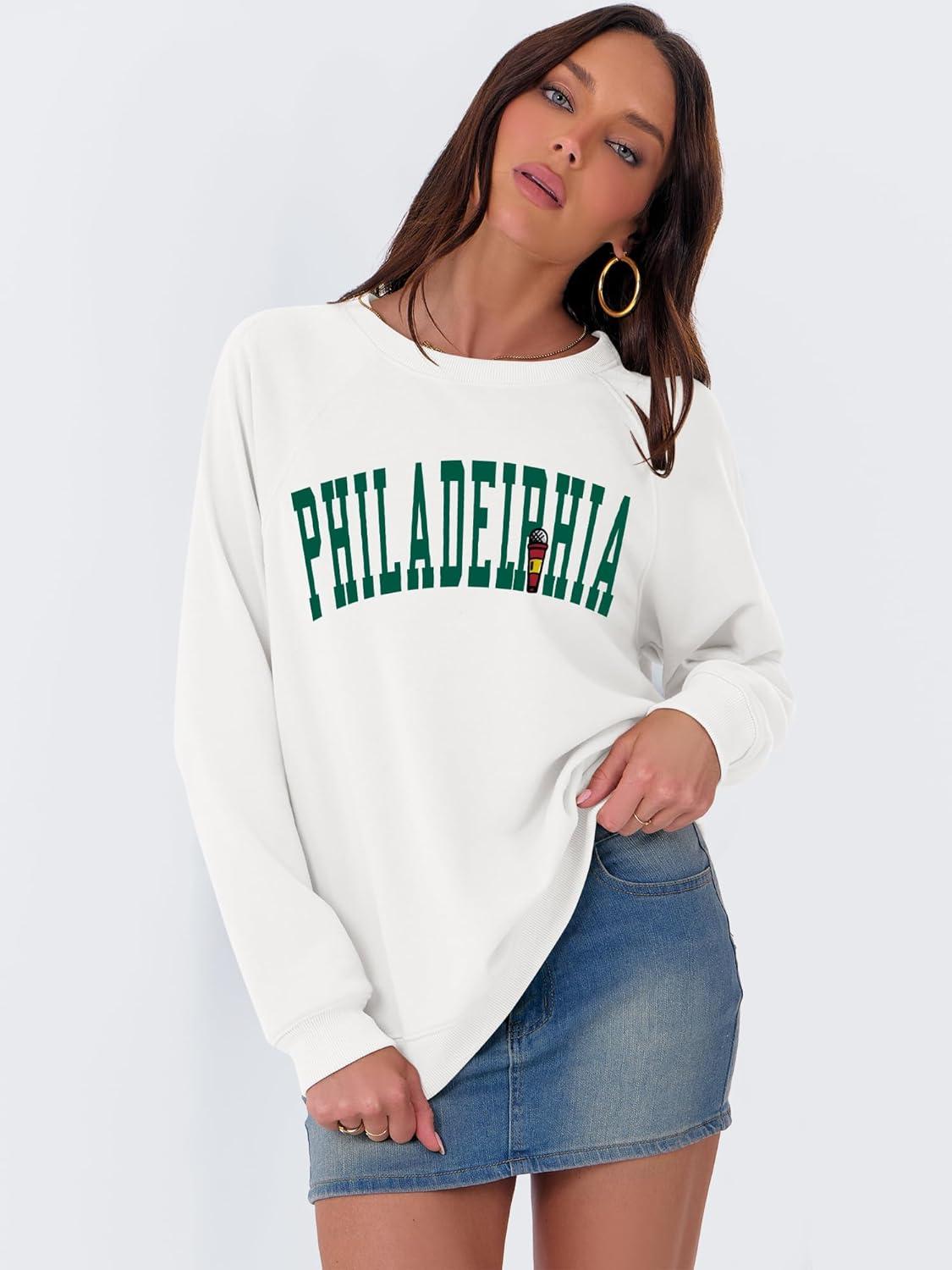 imageANRABESS Womens Oversized Sweatshirts Crewneck Long Sleeve Pullover Hoodies Graphic Cute Teen Girls Clothes 2025 Fall OutfitsWhite Philadelphia