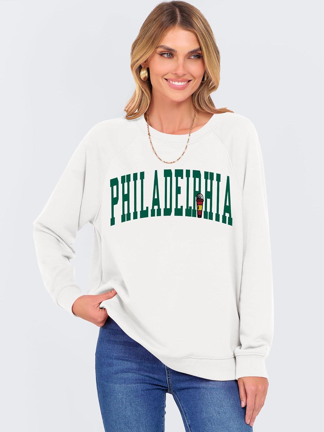 imageANRABESS Womens Oversized Sweatshirts Crewneck Long Sleeve Pullover Hoodies Graphic Cute Teen Girls Clothes 2025 Fall OutfitsWhite Philadelphia