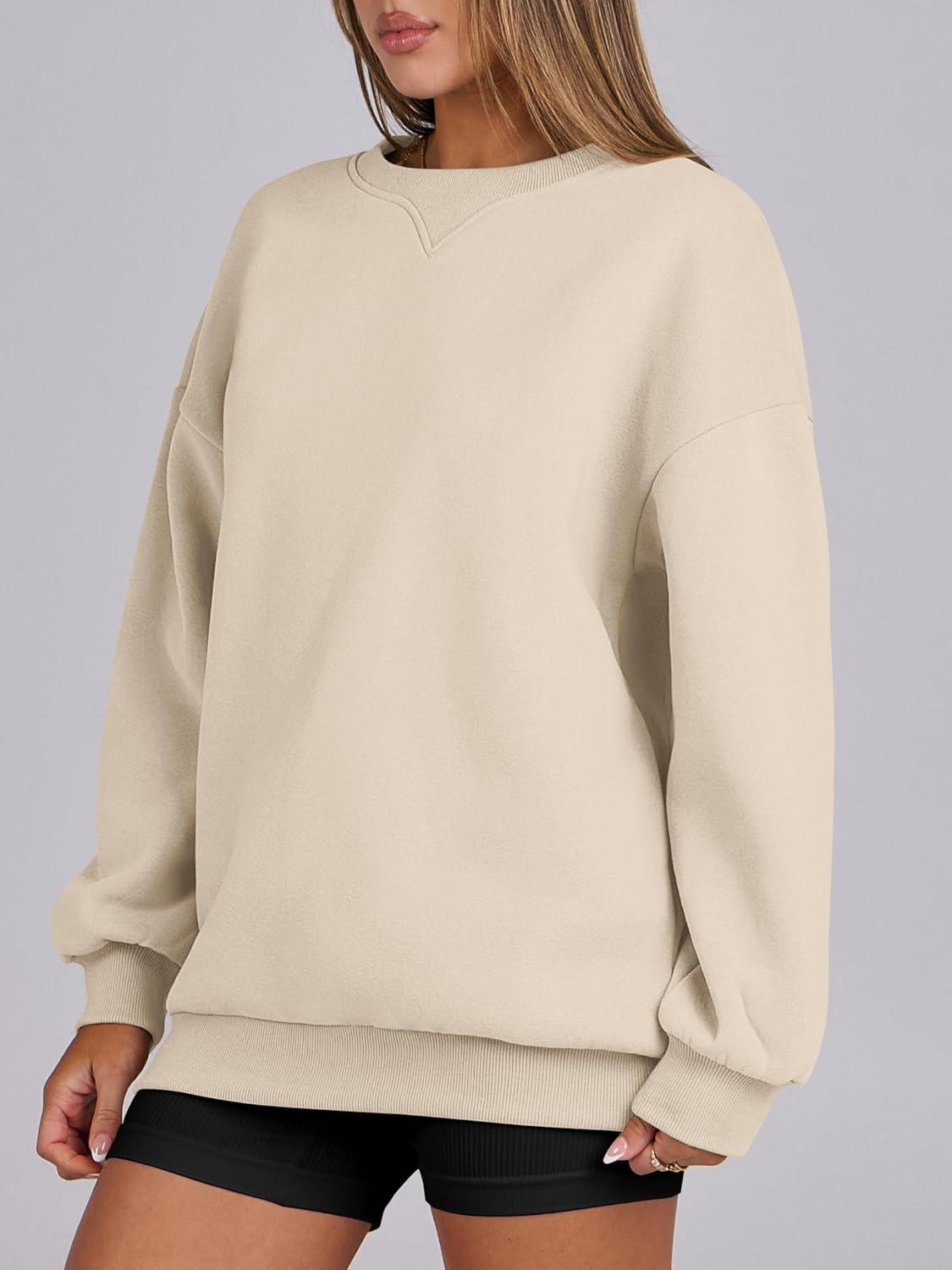 imageANRABESS Womens Oversized Sweatshirts Hoodies Crewneck Fleece Pullover Sweaters 2025 Fall Outfits Teen Girls Winter ClothesApricot