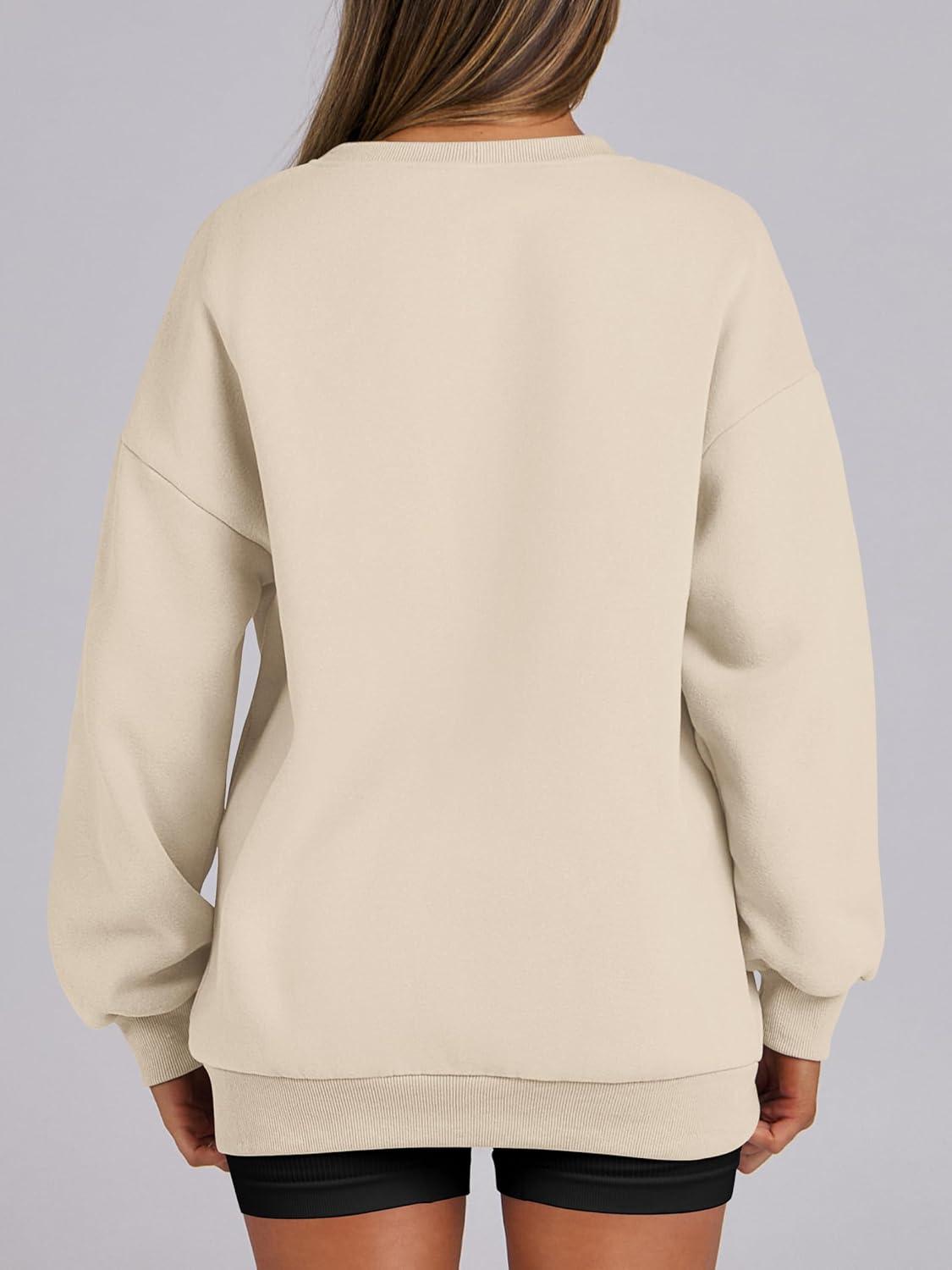 imageANRABESS Womens Oversized Sweatshirts Hoodies Crewneck Fleece Pullover Sweaters 2025 Fall Outfits Teen Girls Winter ClothesApricot