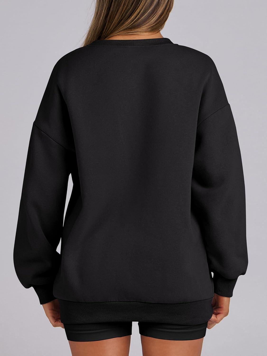 imageANRABESS Womens Oversized Sweatshirts Hoodies Crewneck Fleece Pullover Sweaters 2025 Fall Outfits Teen Girls Winter ClothesBlack