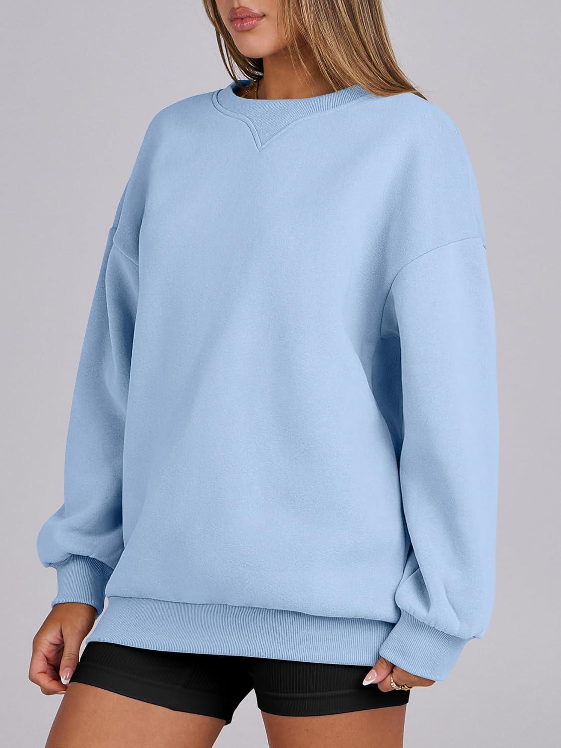 imageANRABESS Womens Oversized Sweatshirts Hoodies Crewneck Fleece Pullover Sweaters 2025 Fall Outfits Teen Girls Winter ClothesBlue