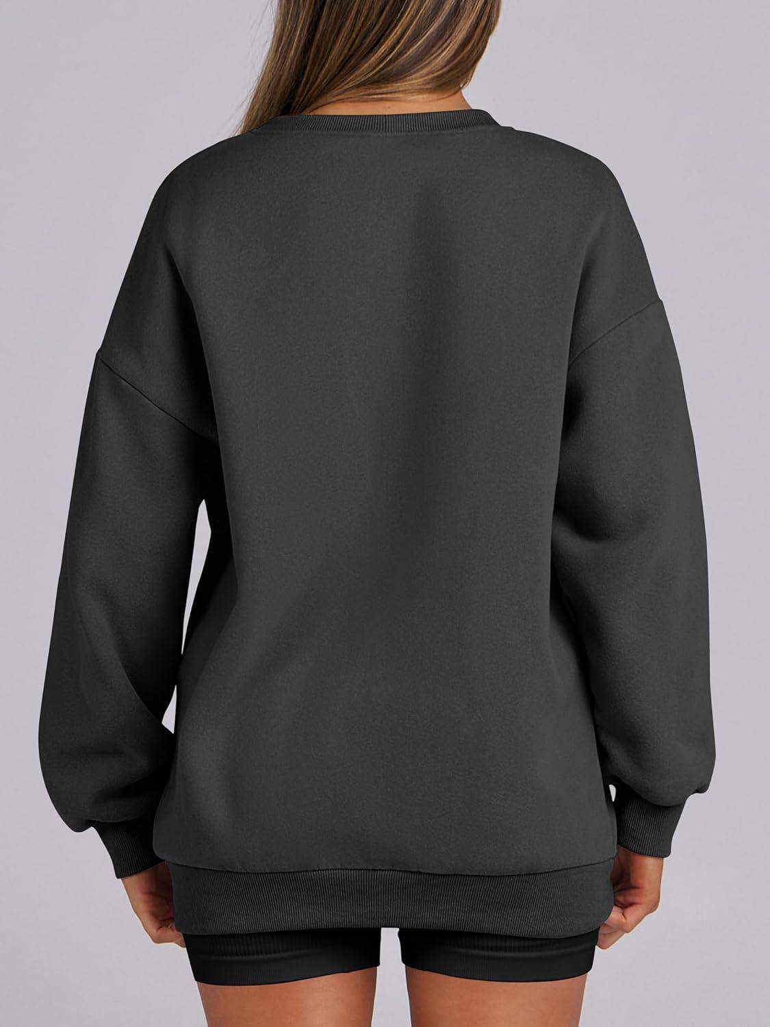 imageANRABESS Womens Oversized Sweatshirts Hoodies Crewneck Fleece Pullover Sweaters 2025 Fall Outfits Teen Girls Winter ClothesDark Grey