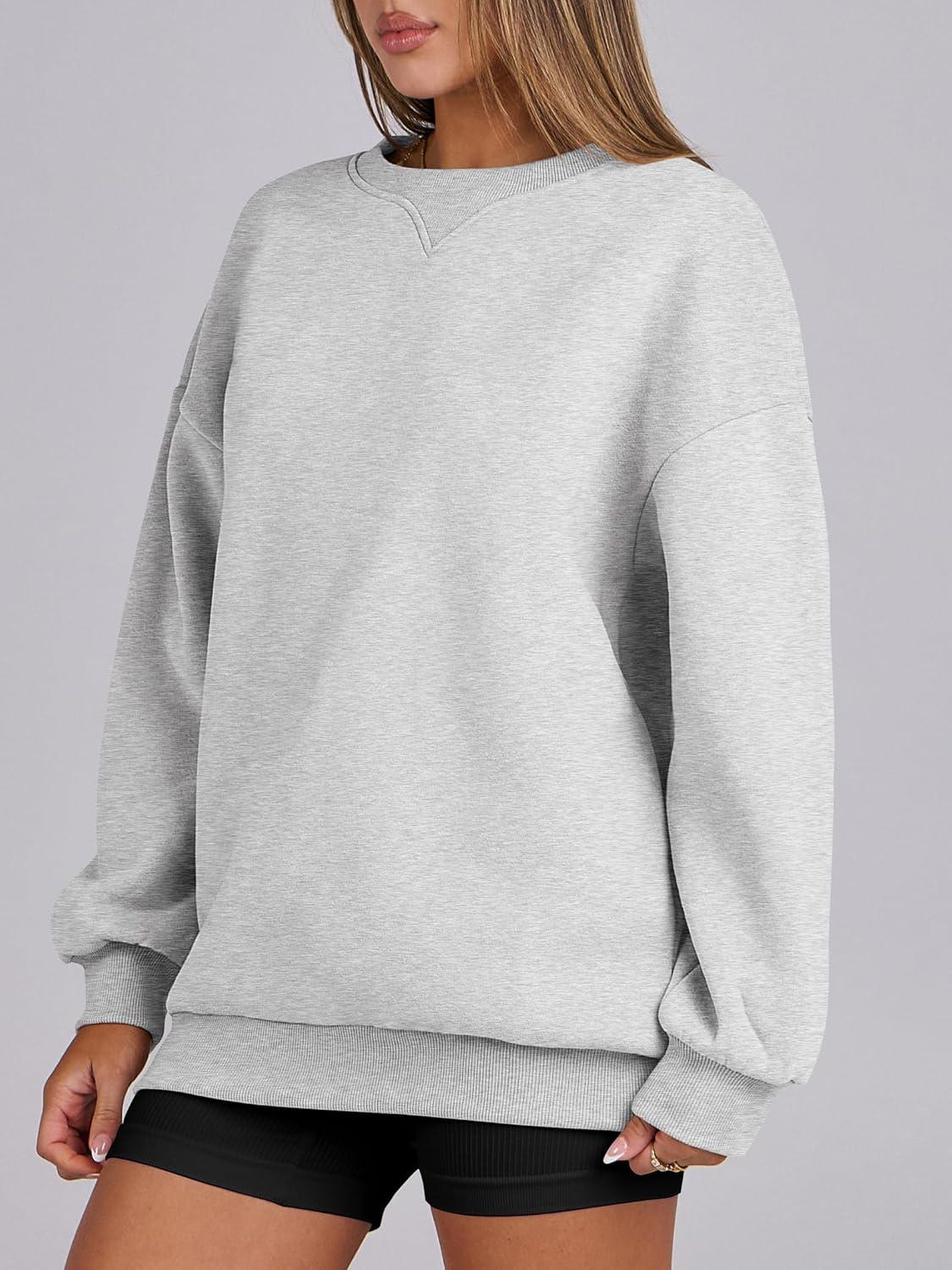 imageANRABESS Womens Oversized Sweatshirts Hoodies Crewneck Fleece Pullover Sweaters 2025 Fall Outfits Teen Girls Winter ClothesGrey