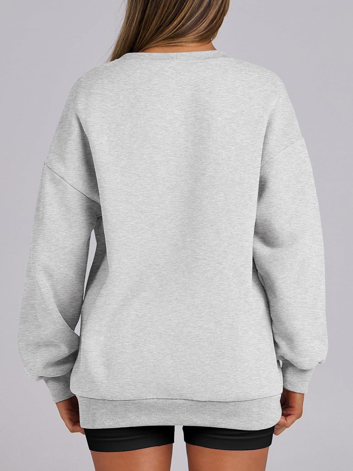 imageANRABESS Womens Oversized Sweatshirts Hoodies Crewneck Fleece Pullover Sweaters 2025 Fall Outfits Teen Girls Winter ClothesGrey