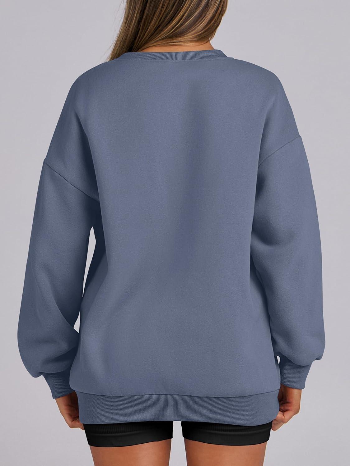 imageANRABESS Womens Oversized Sweatshirts Hoodies Crewneck Fleece Pullover Sweaters 2025 Fall Outfits Teen Girls Winter ClothesGreyblue