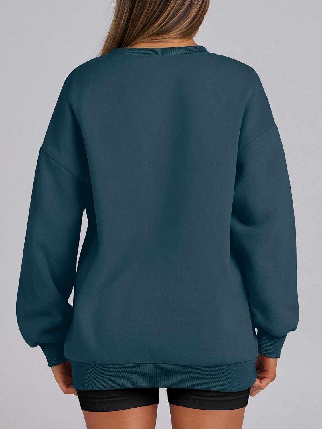 imageANRABESS Womens Oversized Sweatshirts Hoodies Crewneck Fleece Pullover Sweaters 2025 Fall Outfits Teen Girls Winter ClothesNavy