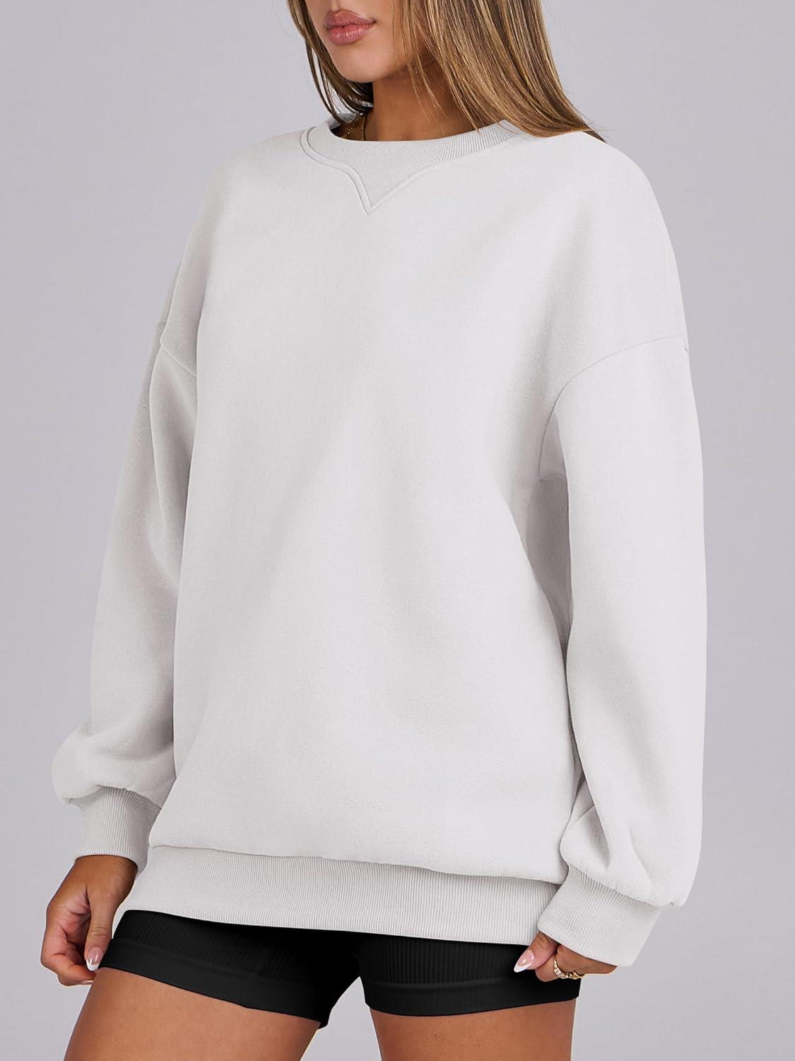 imageANRABESS Womens Oversized Sweatshirts Hoodies Crewneck Fleece Pullover Sweaters 2025 Fall Outfits Teen Girls Winter ClothesWhite