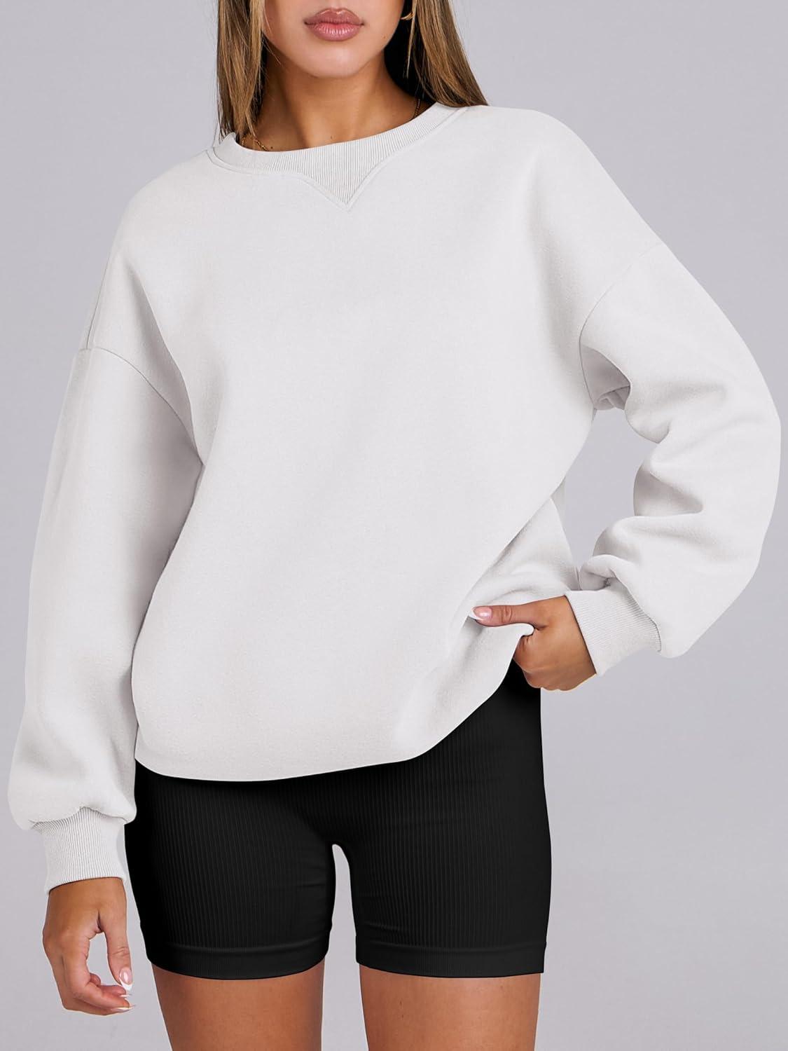 imageANRABESS Womens Oversized Sweatshirts Hoodies Crewneck Fleece Pullover Sweaters 2025 Fall Outfits Teen Girls Winter ClothesWhite