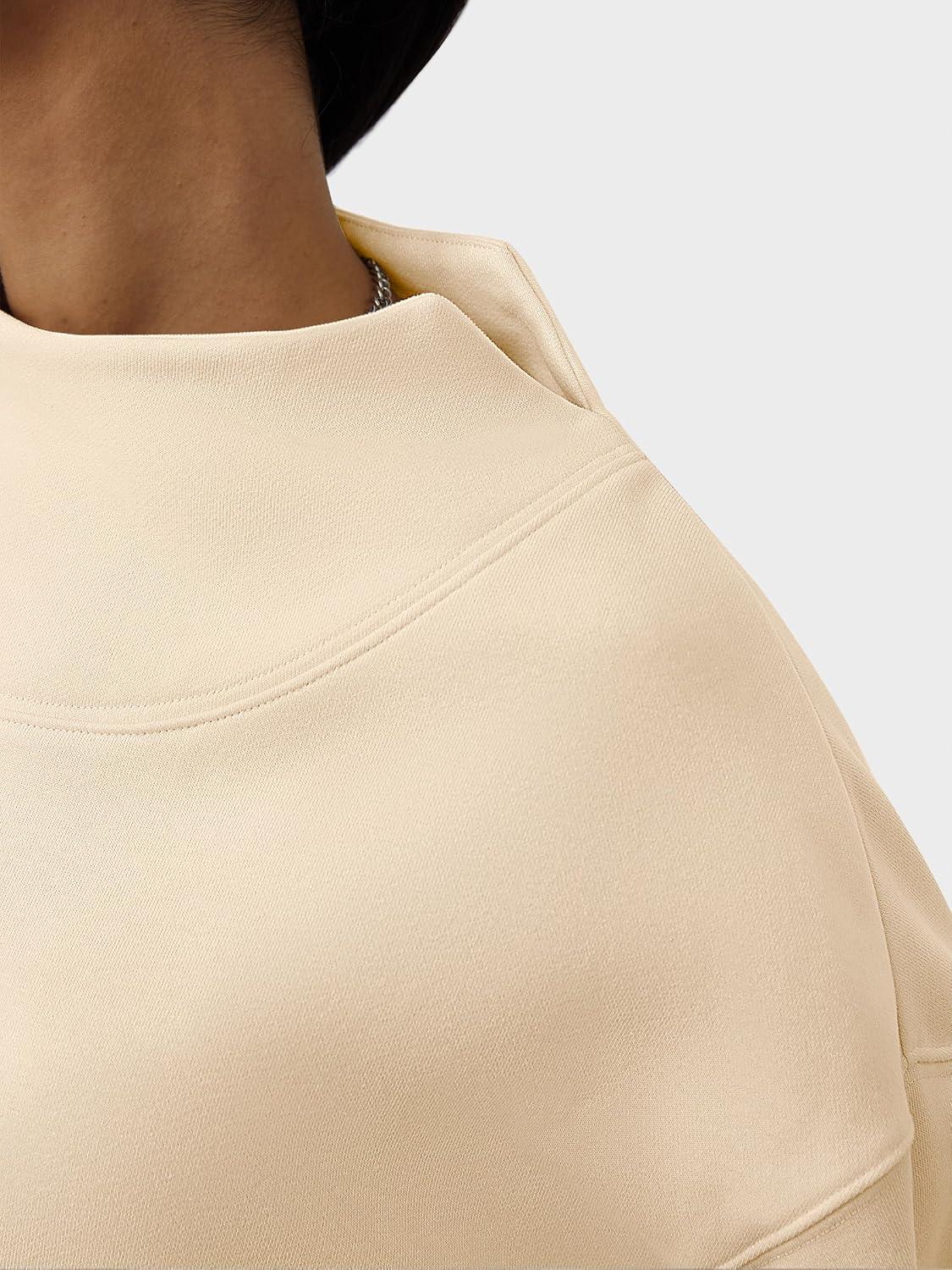 imageANRABESS Womens Oversized Sweatshirts Turtleneck Pullover Long Sleeve Hoodies Tops 2025 Fall Fashion Preppy OutfitsApricot