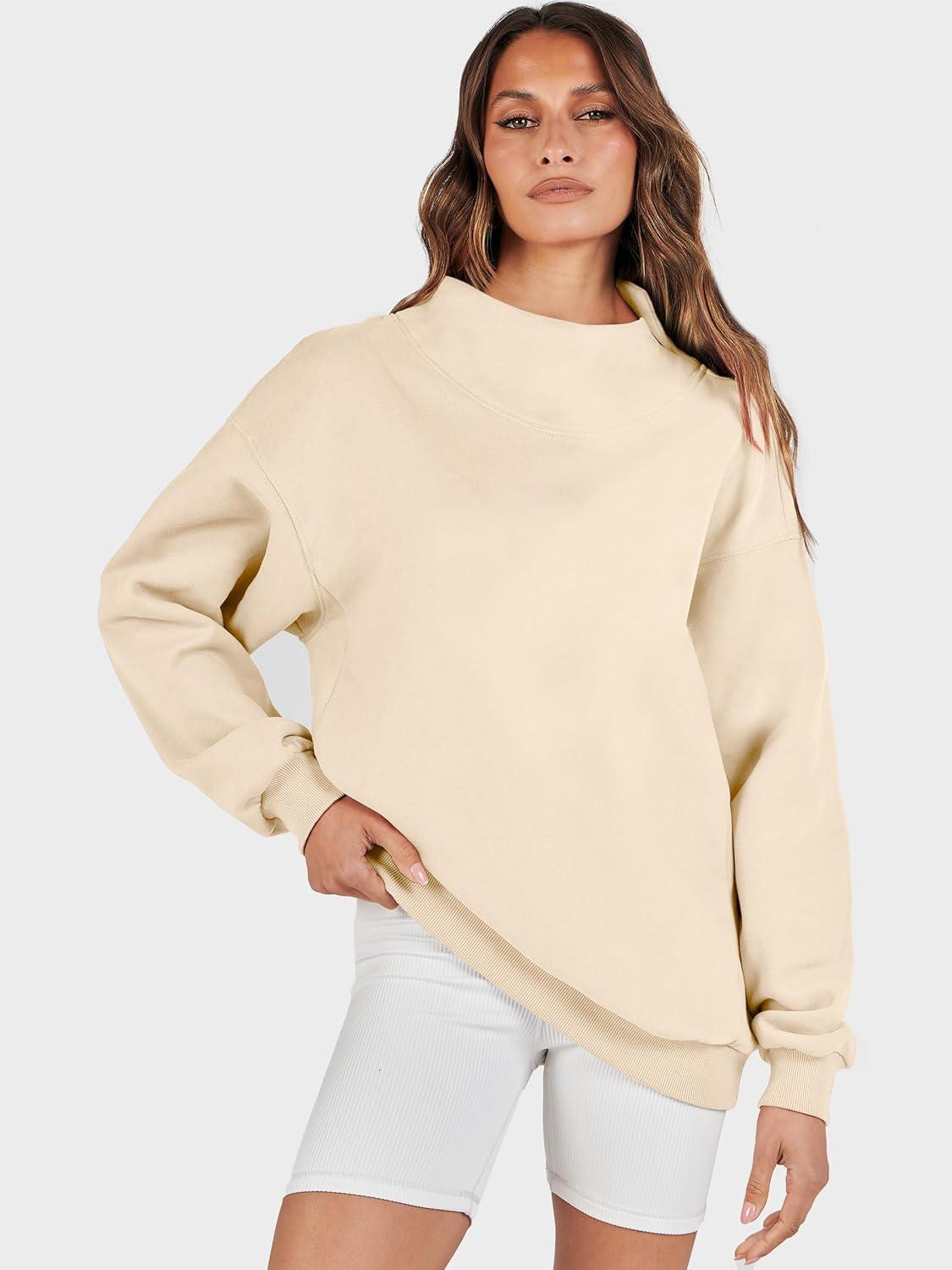 imageANRABESS Womens Oversized Sweatshirts Turtleneck Pullover Long Sleeve Hoodies Tops 2025 Fall Fashion Preppy OutfitsApricot