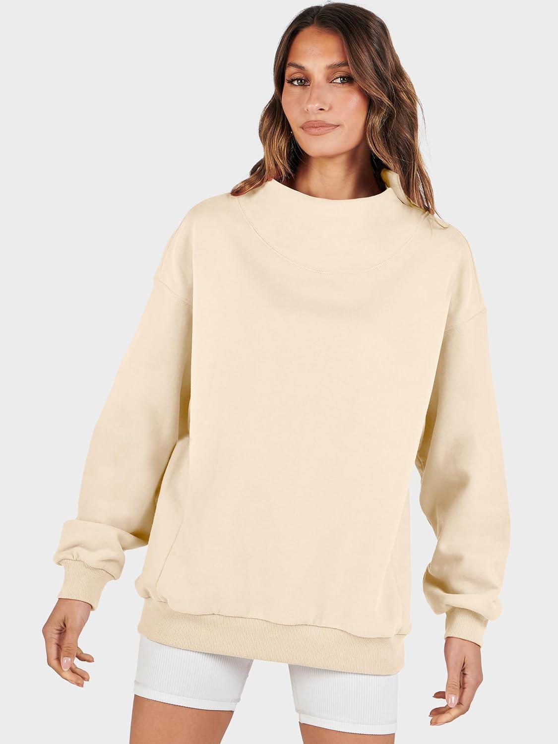 imageANRABESS Womens Oversized Sweatshirts Turtleneck Pullover Long Sleeve Hoodies Tops 2025 Fall Fashion Preppy OutfitsApricot