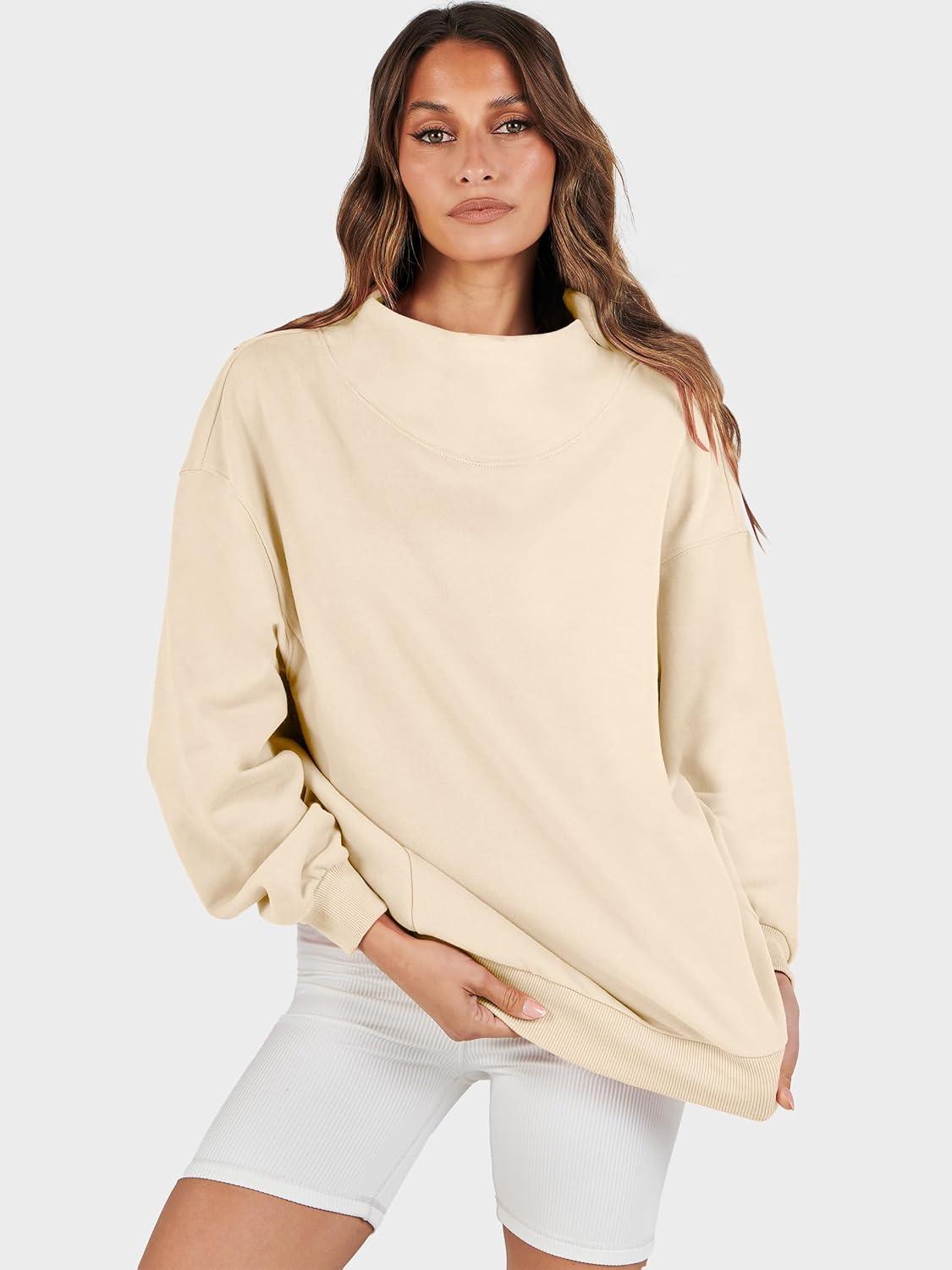 imageANRABESS Womens Oversized Sweatshirts Turtleneck Pullover Long Sleeve Hoodies Tops 2025 Fall Fashion Preppy OutfitsApricot