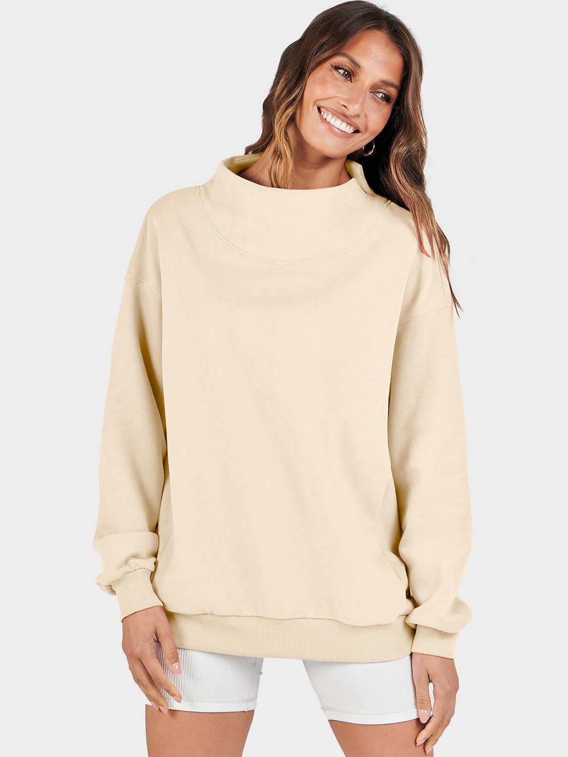 imageANRABESS Womens Oversized Sweatshirts Turtleneck Pullover Long Sleeve Hoodies Tops 2025 Fall Fashion Preppy OutfitsApricot