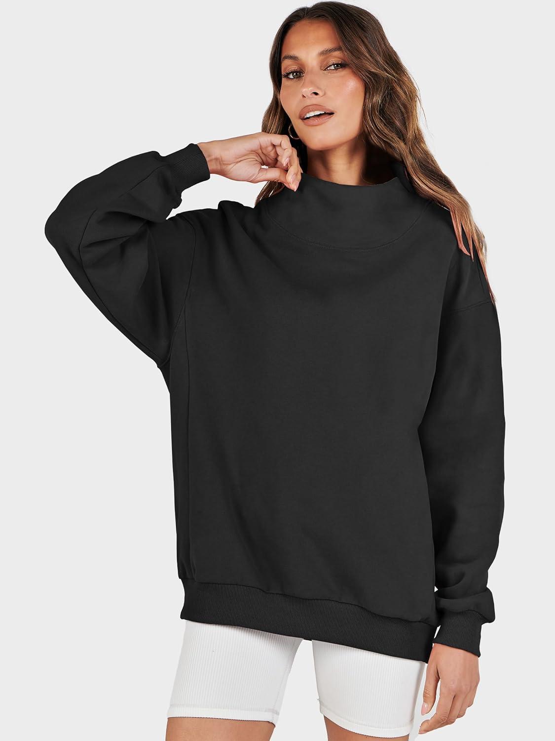 imageANRABESS Womens Oversized Sweatshirts Turtleneck Pullover Long Sleeve Hoodies Tops 2025 Fall Fashion Preppy OutfitsBlack