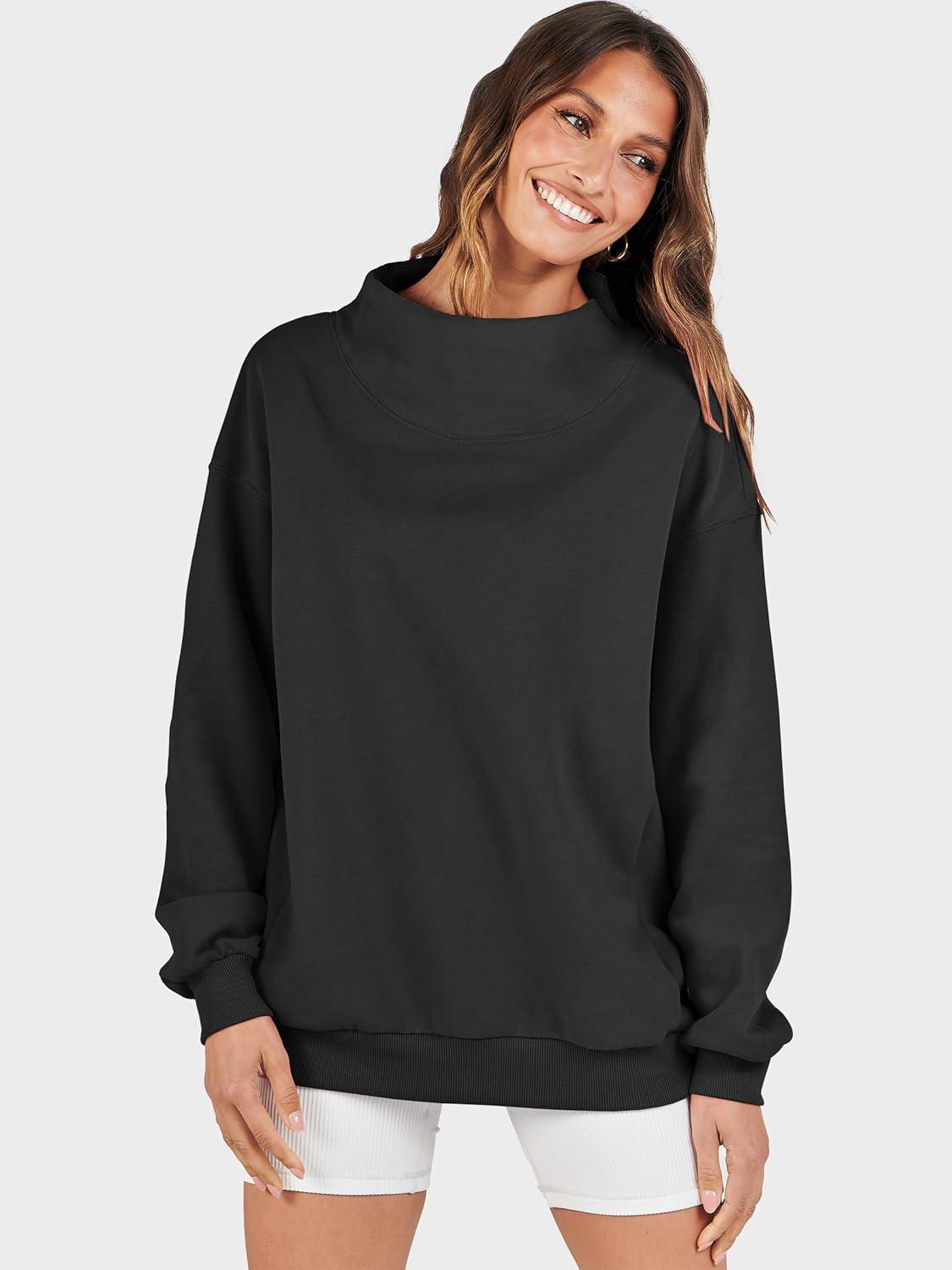 imageANRABESS Womens Oversized Sweatshirts Turtleneck Pullover Long Sleeve Hoodies Tops 2025 Fall Fashion Preppy OutfitsBlack