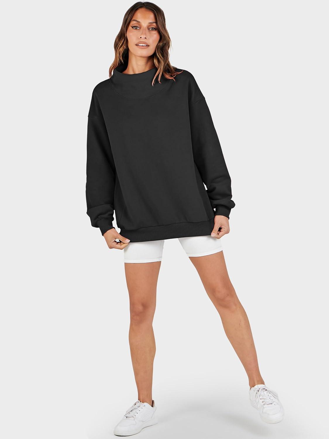 imageANRABESS Womens Oversized Sweatshirts Turtleneck Pullover Long Sleeve Hoodies Tops 2025 Fall Fashion Preppy OutfitsBlack