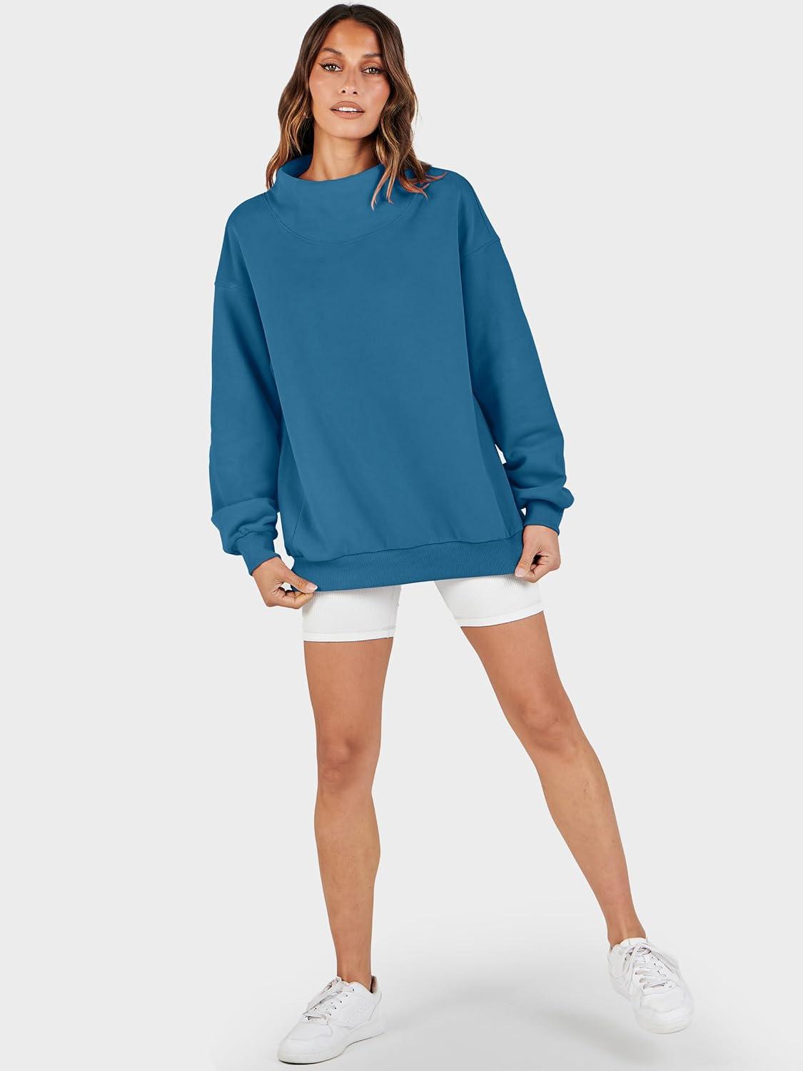 imageANRABESS Womens Oversized Sweatshirts Turtleneck Pullover Long Sleeve Hoodies Tops 2025 Fall Fashion Preppy OutfitsBlue