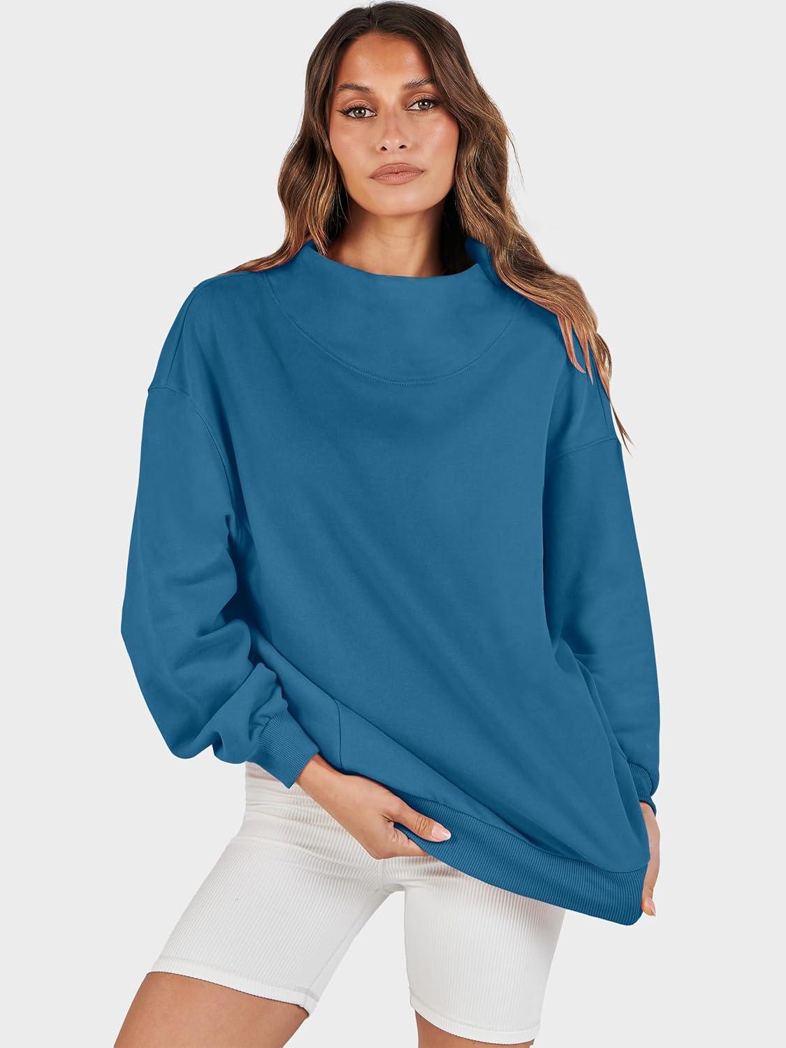 imageANRABESS Womens Oversized Sweatshirts Turtleneck Pullover Long Sleeve Hoodies Tops 2025 Fall Fashion Preppy OutfitsBlue