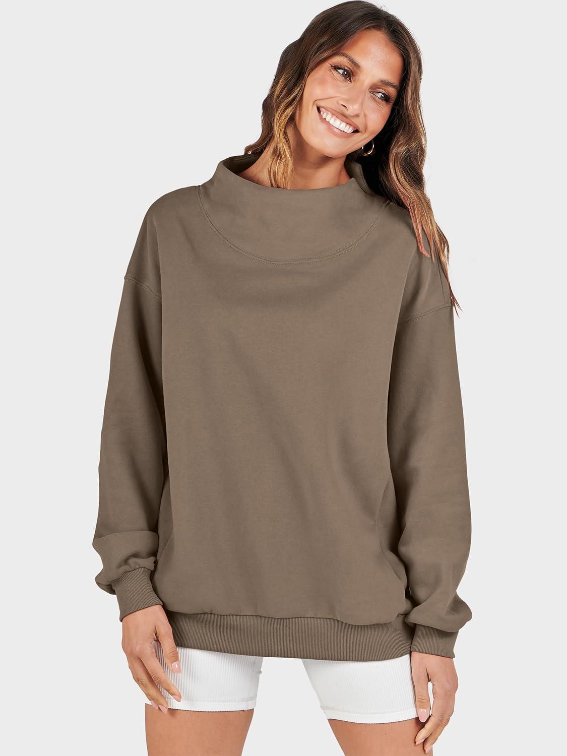 imageANRABESS Womens Oversized Sweatshirts Turtleneck Pullover Long Sleeve Hoodies Tops 2025 Fall Fashion Preppy OutfitsBrown