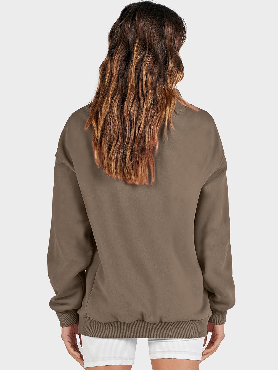 imageANRABESS Womens Oversized Sweatshirts Turtleneck Pullover Long Sleeve Hoodies Tops 2025 Fall Fashion Preppy OutfitsBrown