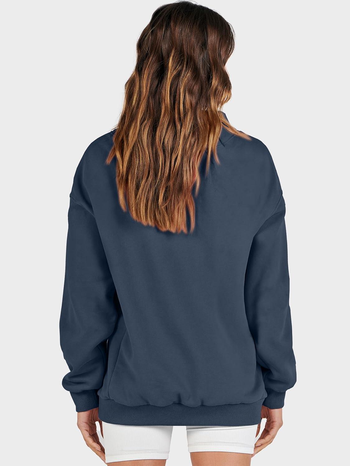 imageANRABESS Womens Oversized Sweatshirts Turtleneck Pullover Long Sleeve Hoodies Tops 2025 Fall Fashion Preppy OutfitsDark Navy Blue